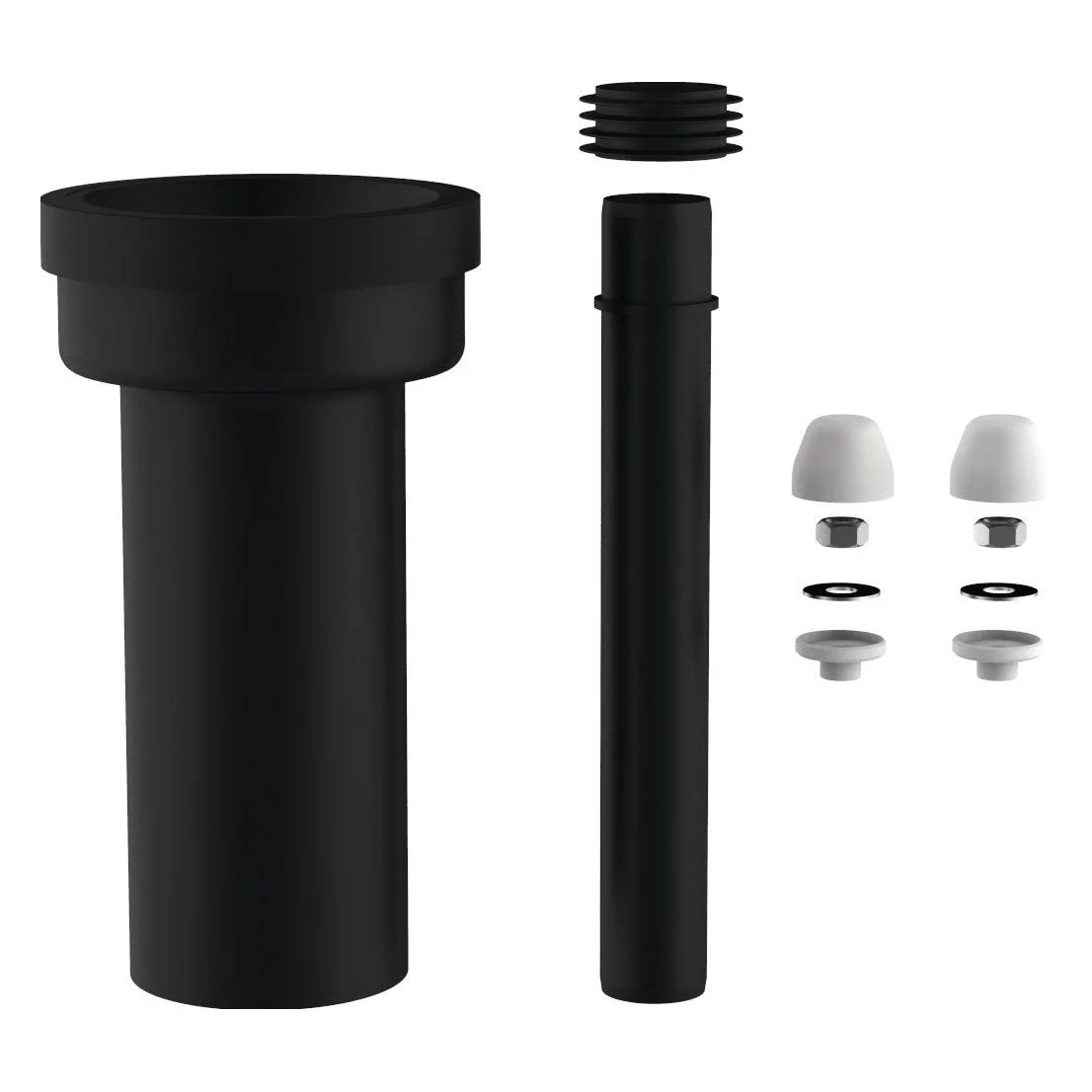 base pro WC-Anschlussgarnitur 300mm, DN 90, weiß