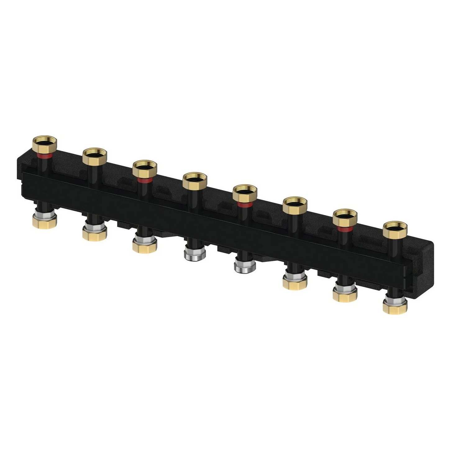 delphisXpert Verteilerbalken DN 25 4f Anschlüsse:8 oben/8 unten AA127