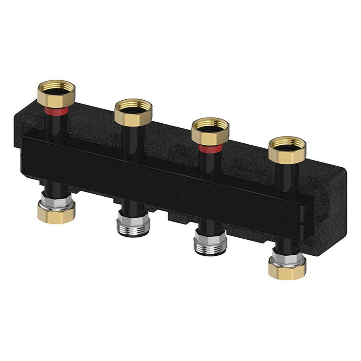 delphisXpert Verteilerbalken DN 25 2-f Anschlüsse:4 oben/4 un AA125