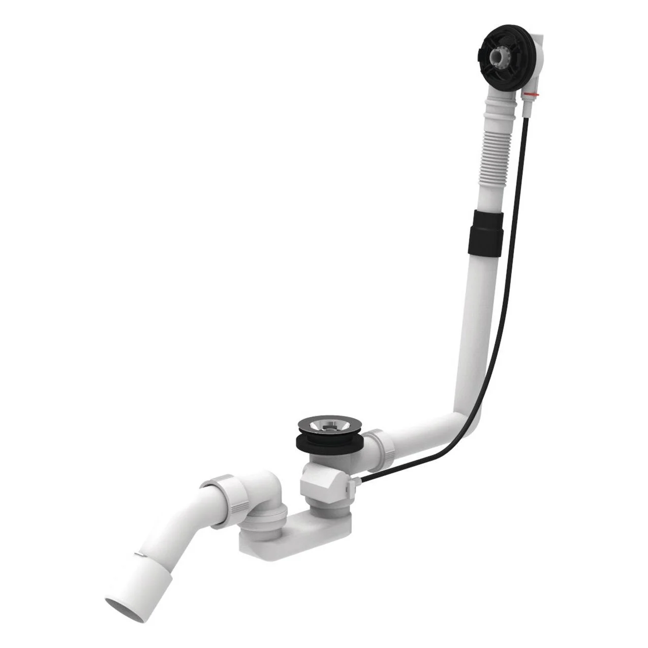 delphis Xpert SWING Badewannen-Funktionseinheit Höhe GV 110 mm für Normalwannen, Bowdenzug 650 mm
