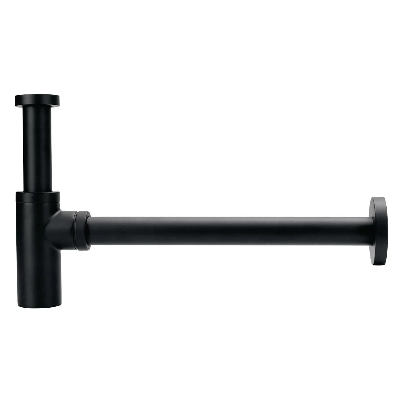 delphis midnight Designsiphon rund, 1 1/4Zx32mm schwarz matt