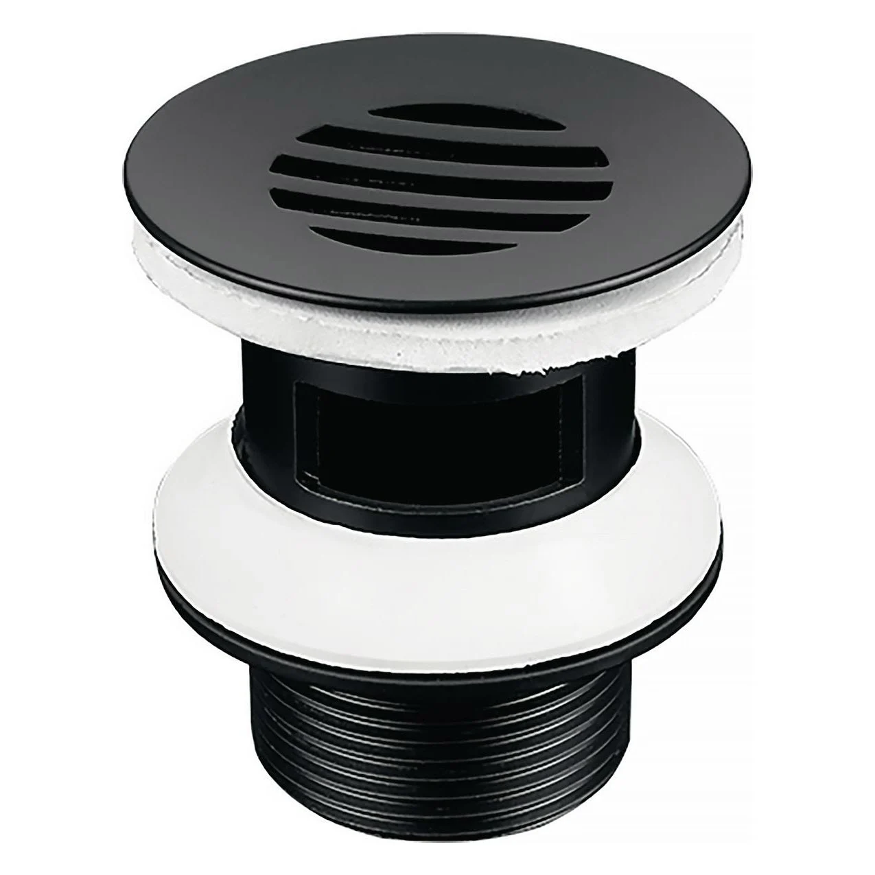 delphis midnight Schaftventil Messing mit Überlauf 1 1/4Zx63mm schwarz matt