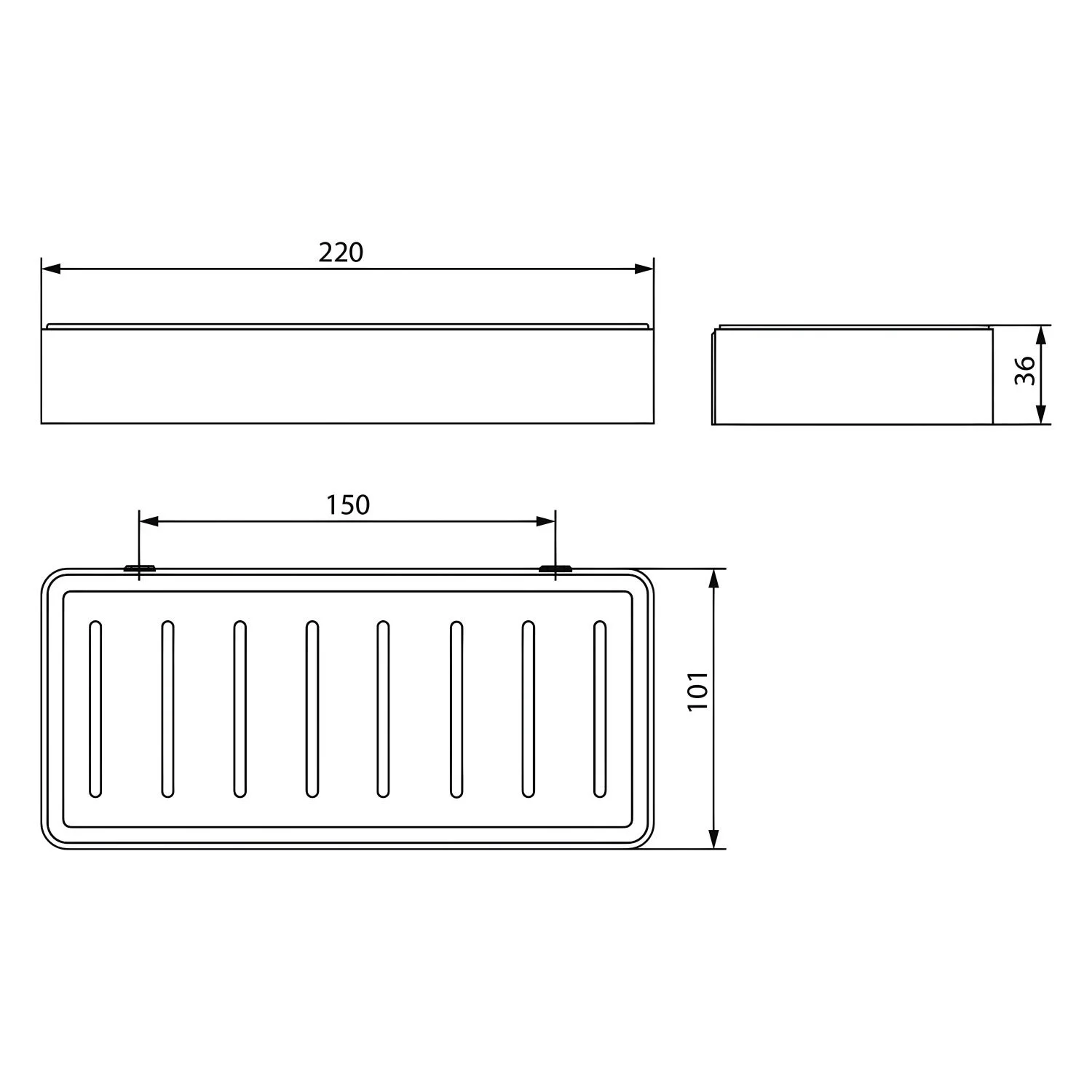 delphis Schwammkorb verdeckte Wandbefestigung chr Bild 2
