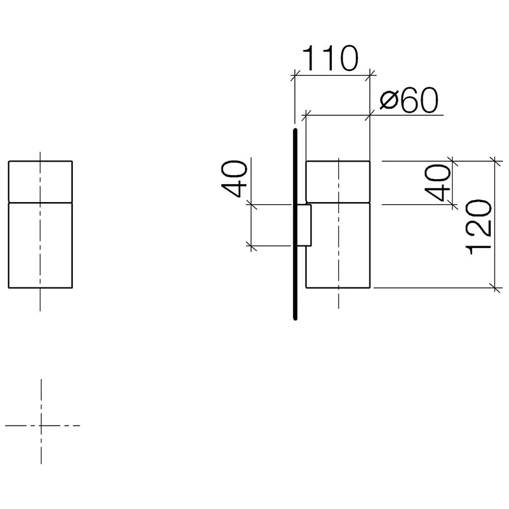 Dornbracht Glashalter Wandmodell komplett Bild 2