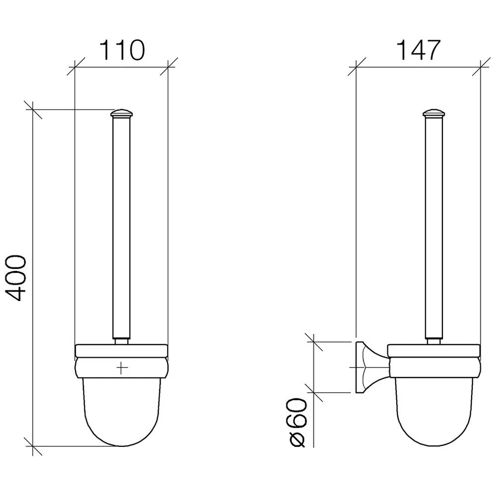 Dornbracht Madison + Madison Flair Toiletten-Bürstengarnitur komplett Bild 2