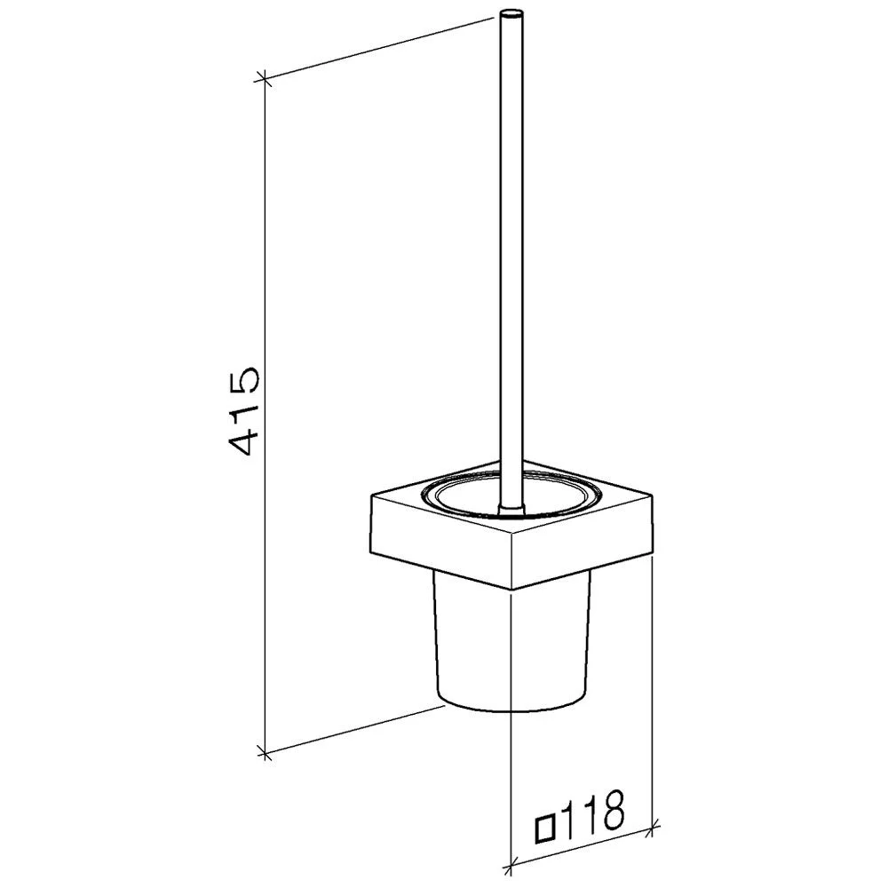 Dornbracht MEM Toiletten-Bürstengarnitur Wandmodell komplett Bild 2