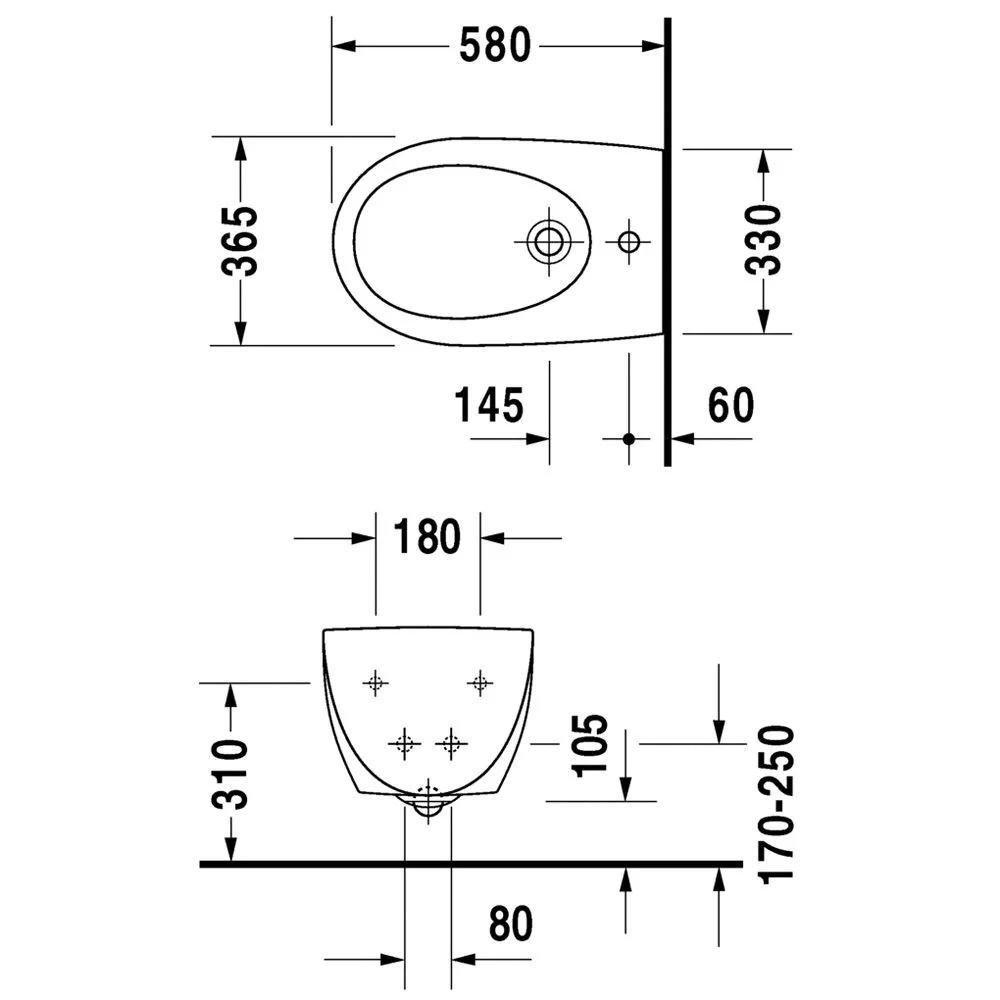 Duravit Architec Wand-Bidet Bild 2