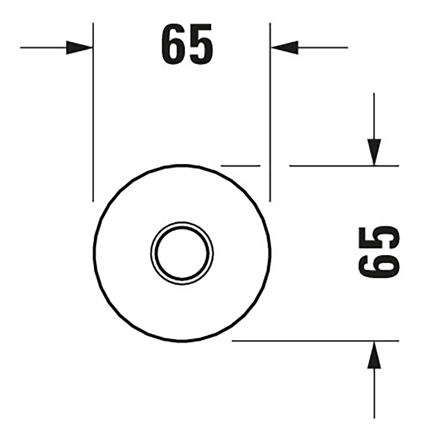 Duravit Brausearm mit Deckenanschluss 20 cm Bild 3