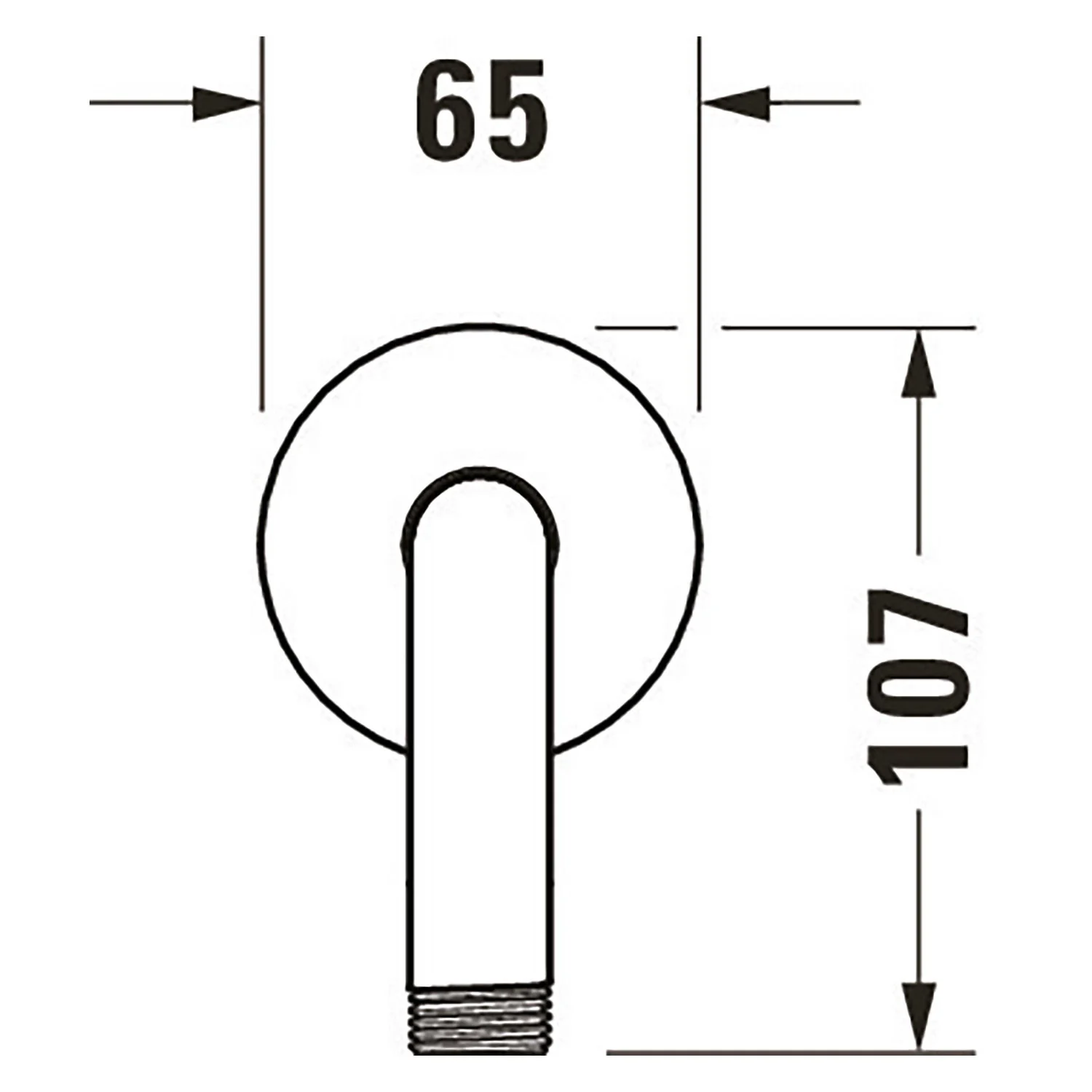 Duravit Brausearm gebogen 41 cm Bild 4