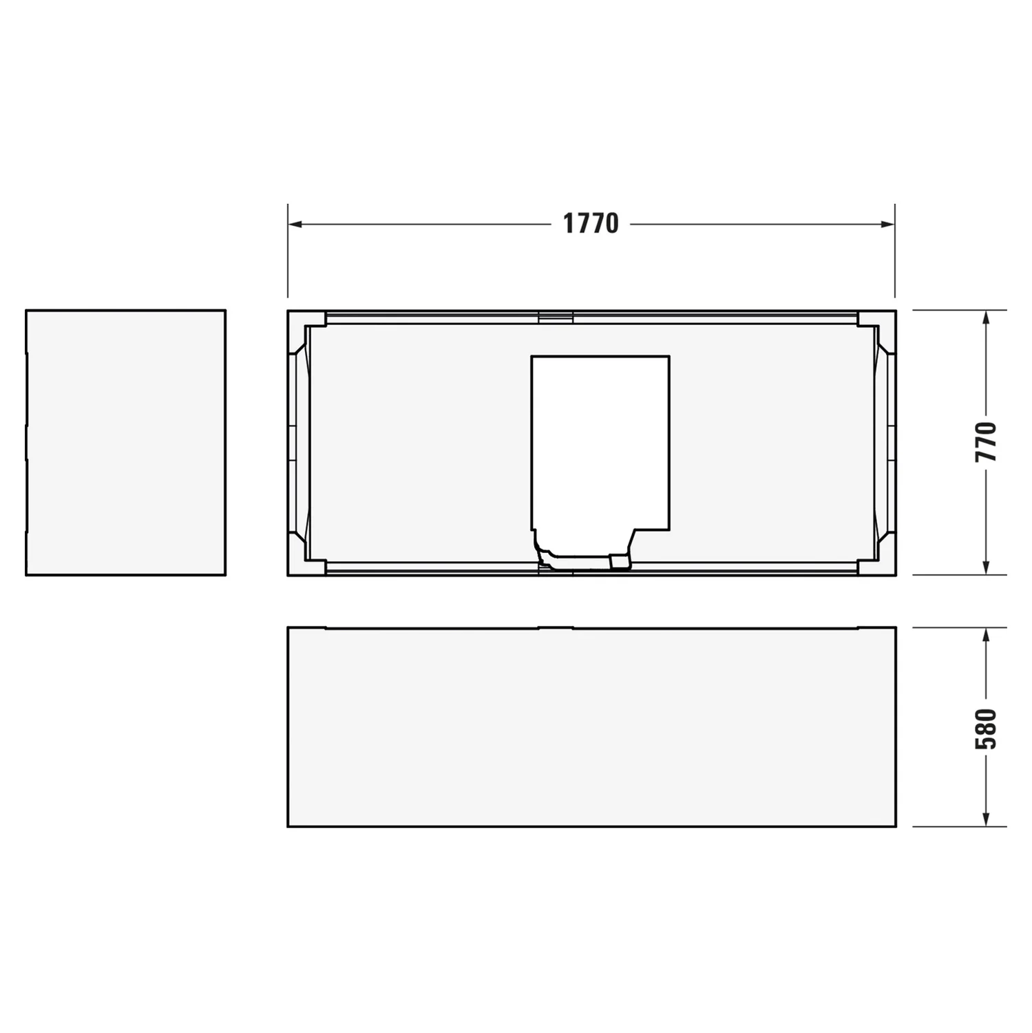 Duravit D-Neo Wannenträger für Wanne 700476 Bild 2