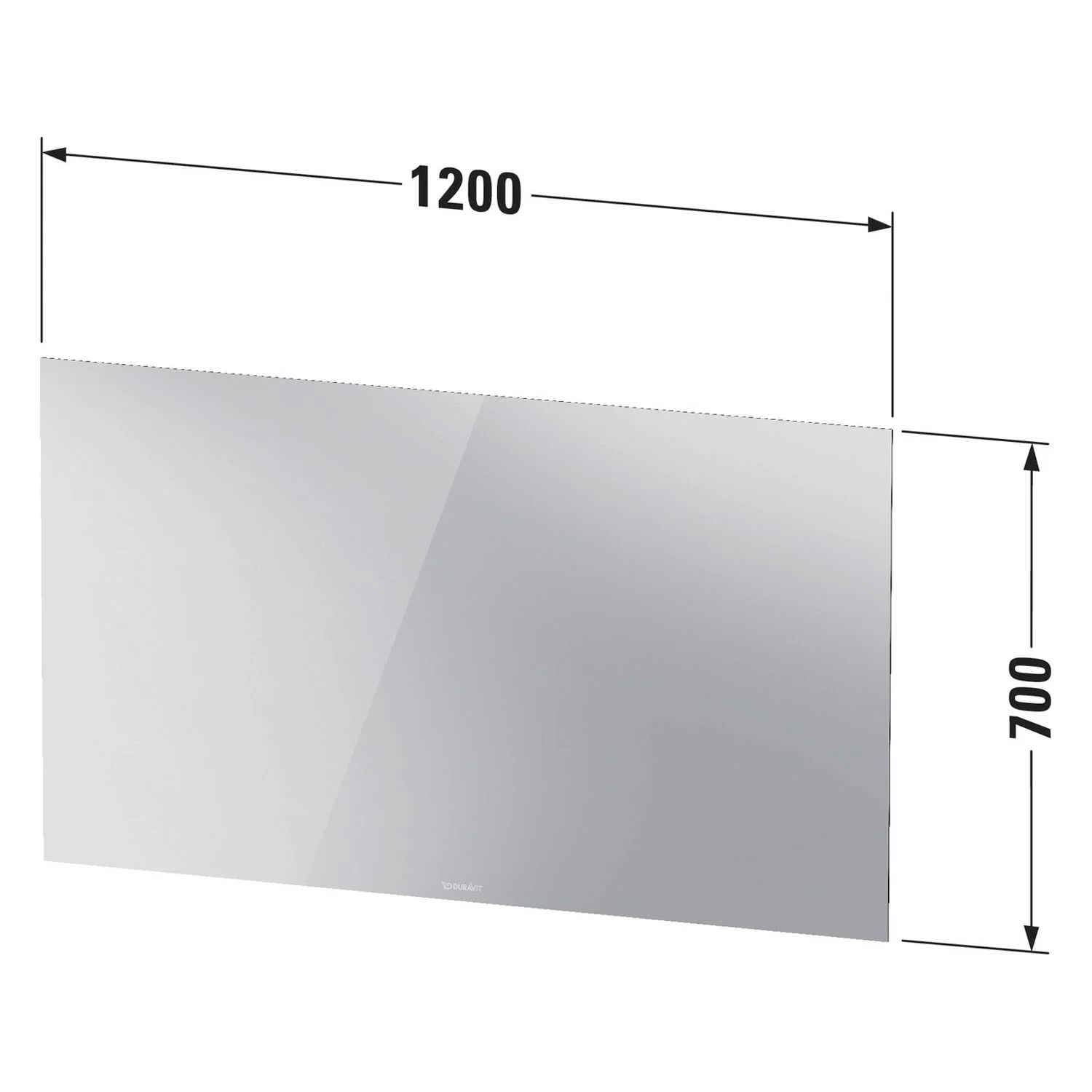 Duravit Licht & Spiegel Badspiegel "Better" 120 x 70 cm, mit LED-Indirektlicht Bild 3