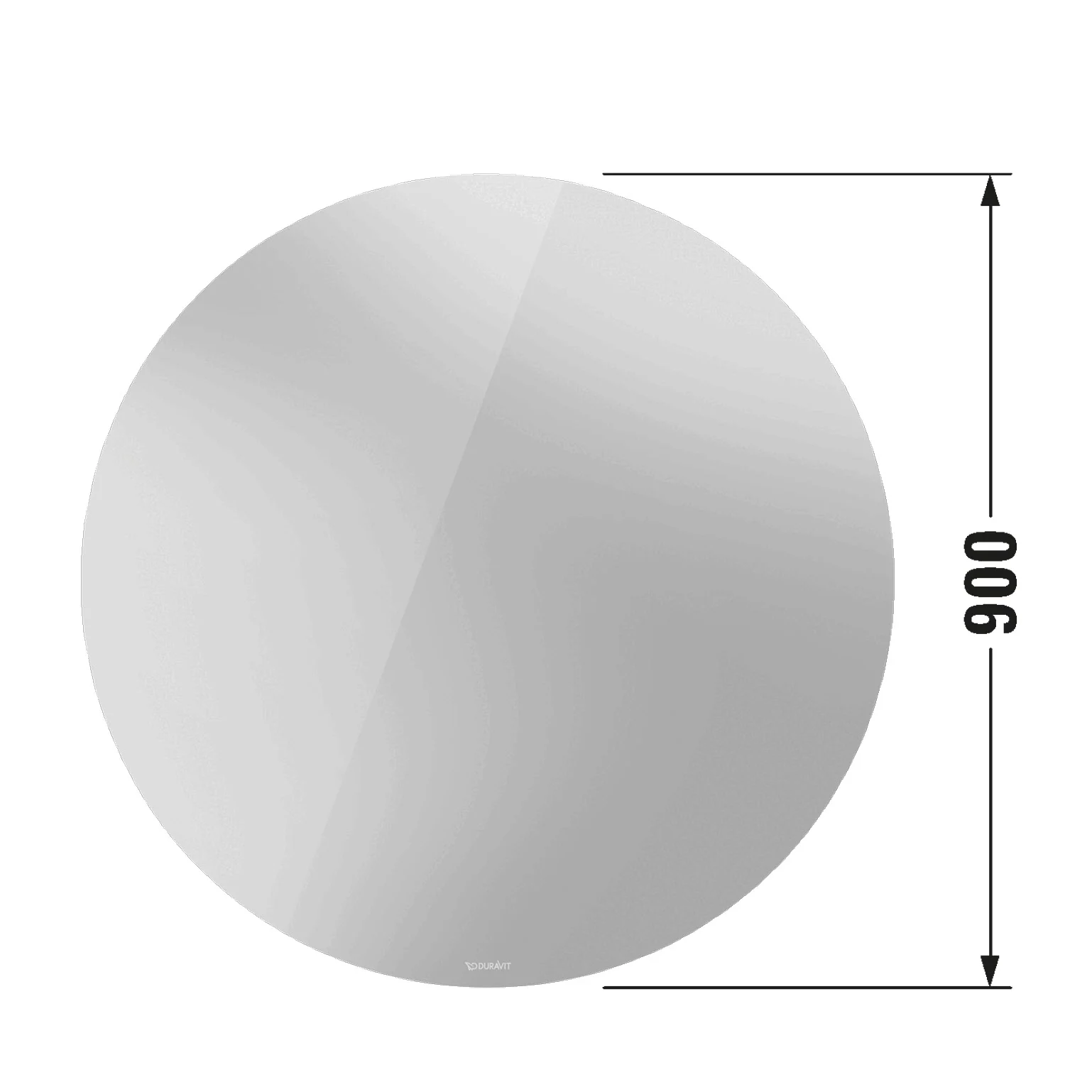 Okrągłe lustro o średnicy 900 mm, Duravit