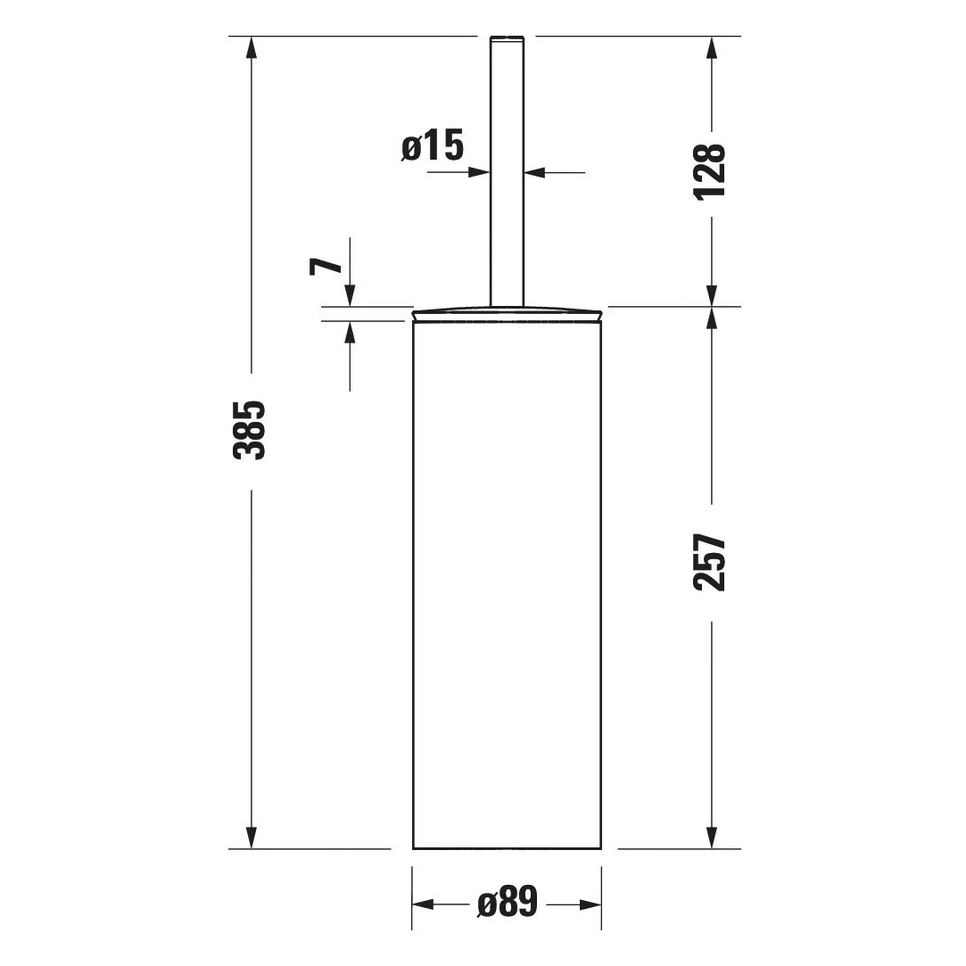Duravit D-Code Bürstengarnitur bodenstehend Bild 5
