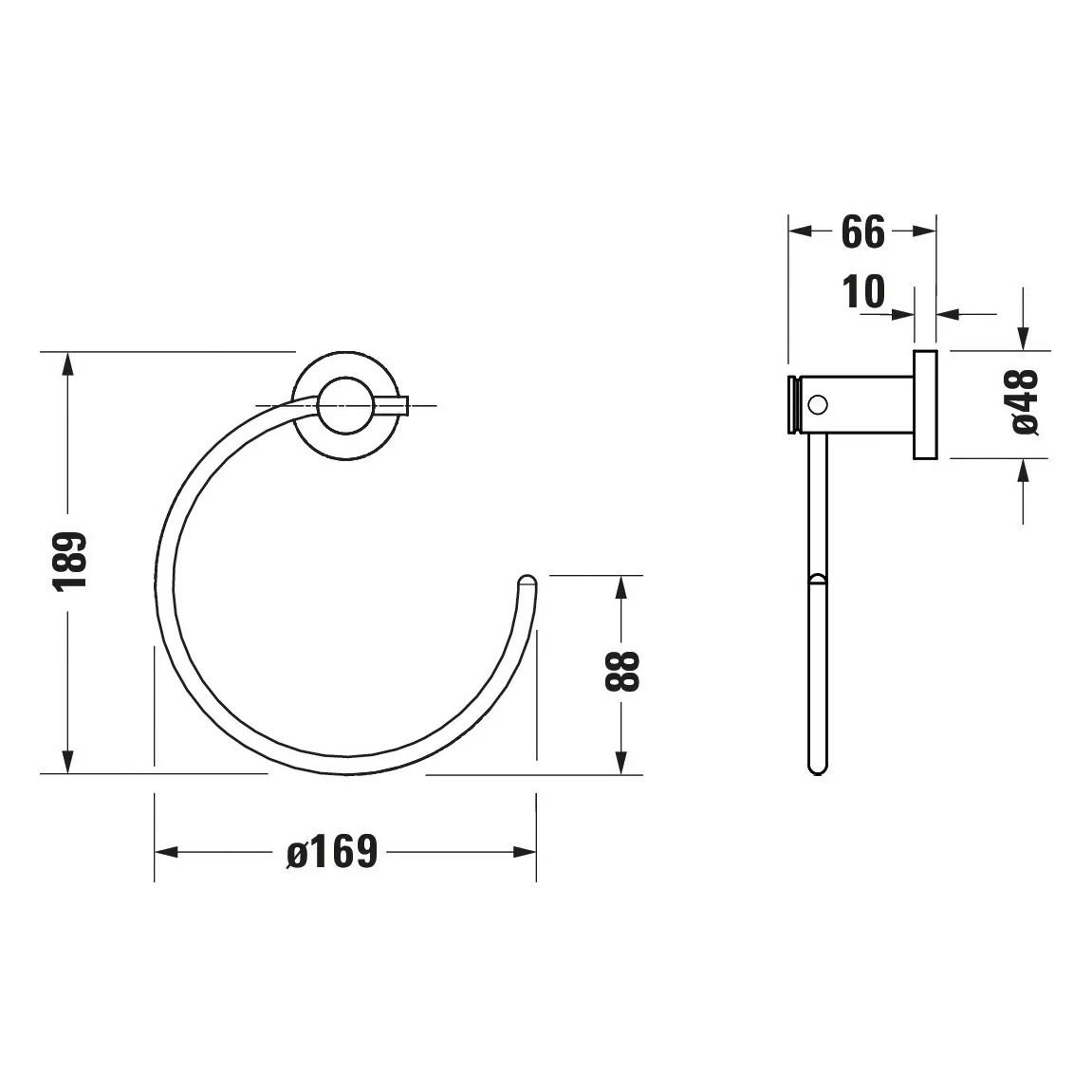 Duravit D-Code Handtuchring Bild 5