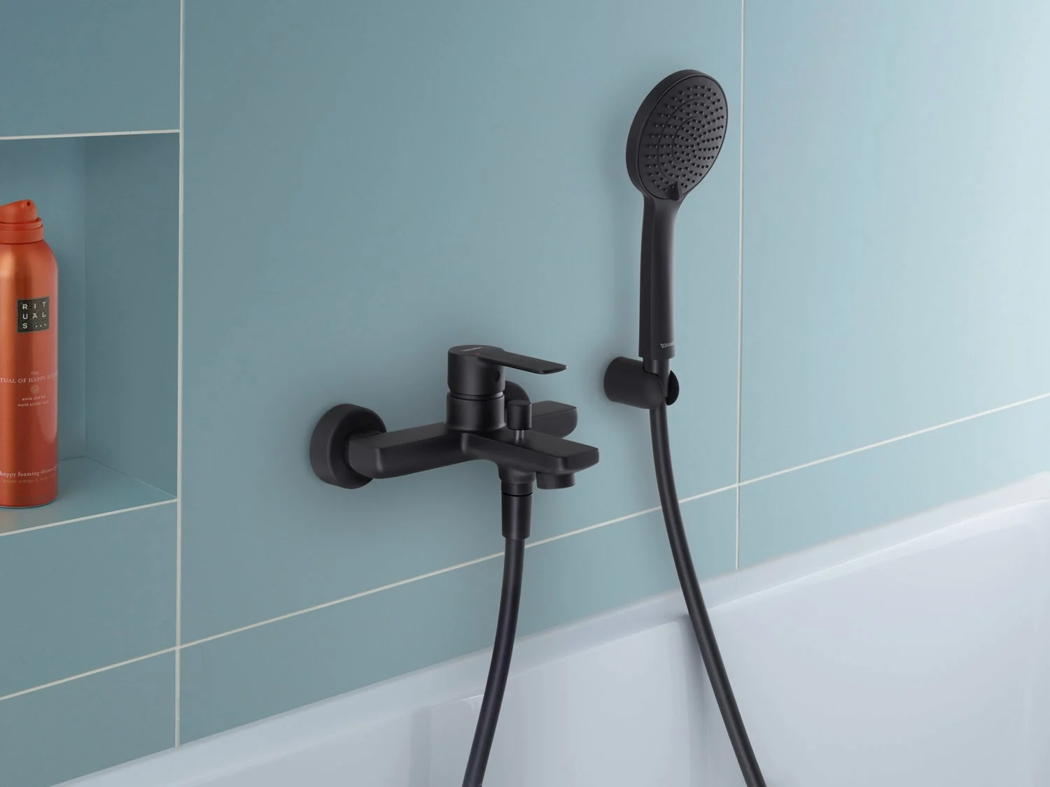 Duravit D-Code Einhebel-Wannenmischer Aufputz Bild 3
