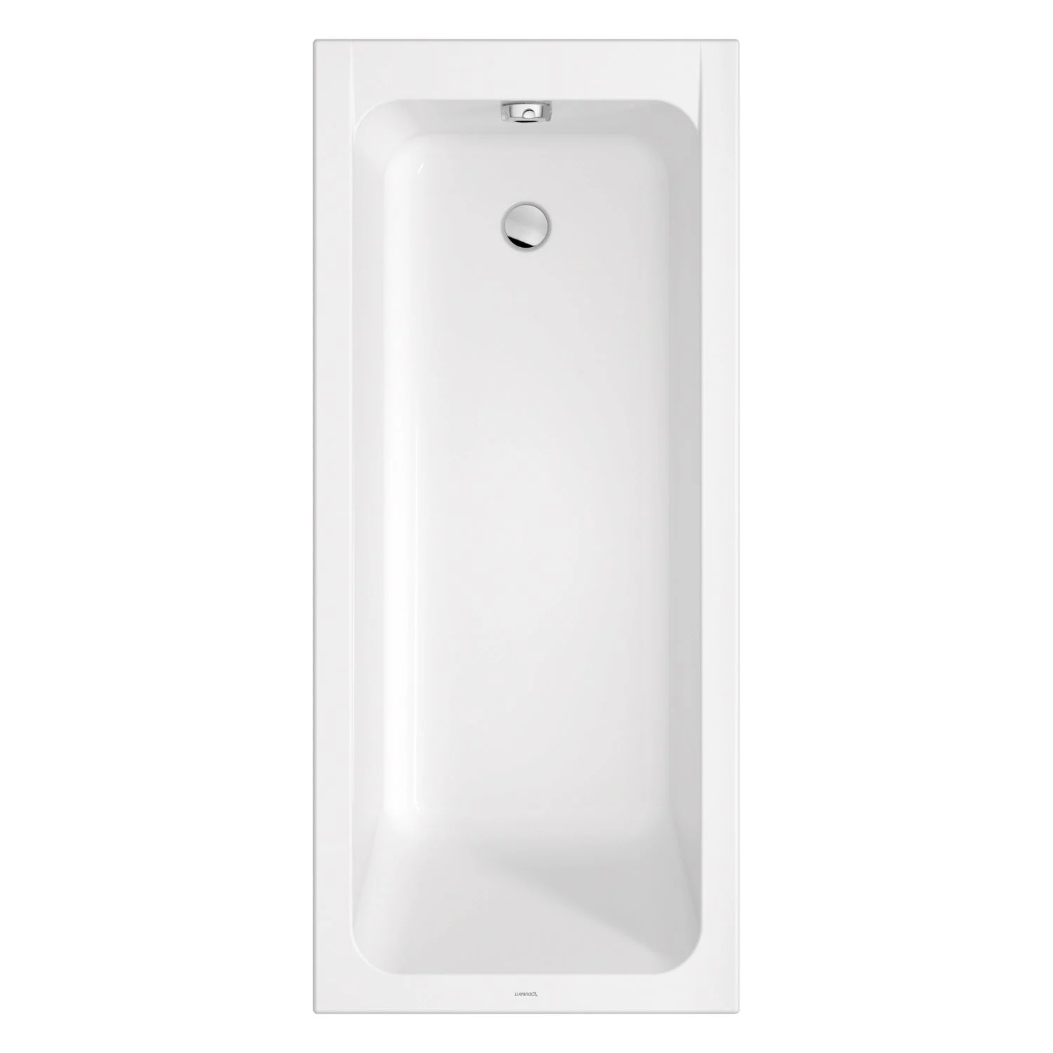 Biała wanna widok z góry, Duravit