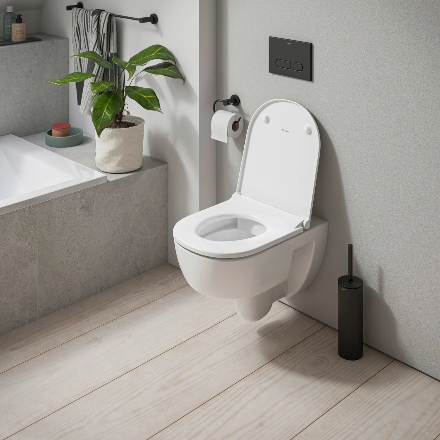 Zestaw WC podwieszany w nowoczesnej łazience, Duravit