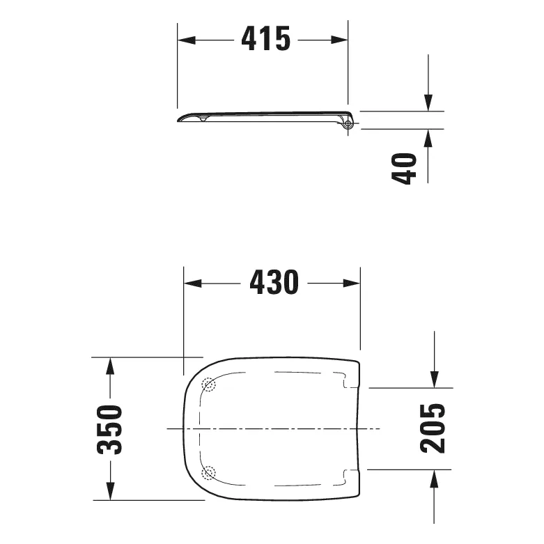 Duravit D-Code WC-Sitz ohne Absenkautomatik Bild 4