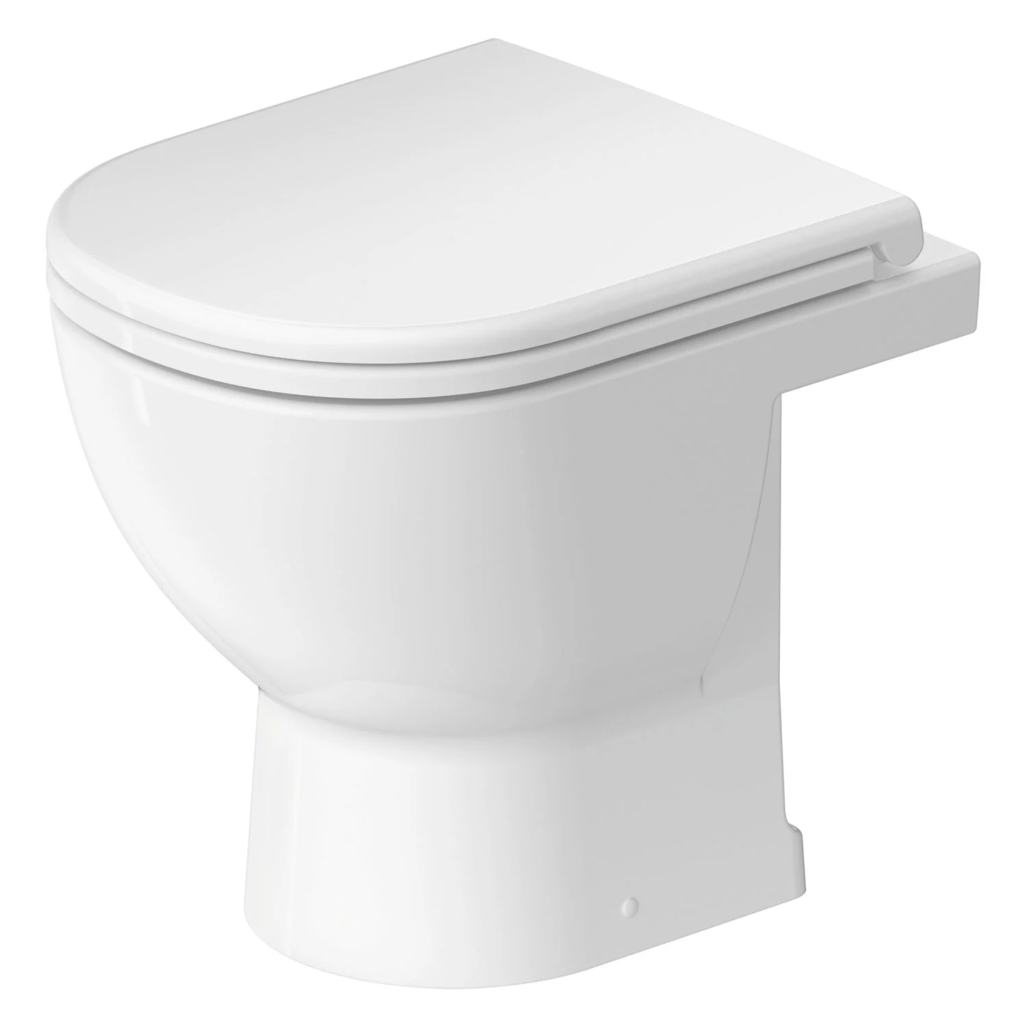 Biała miska WC w widoku bocznym wycięta, Duravit