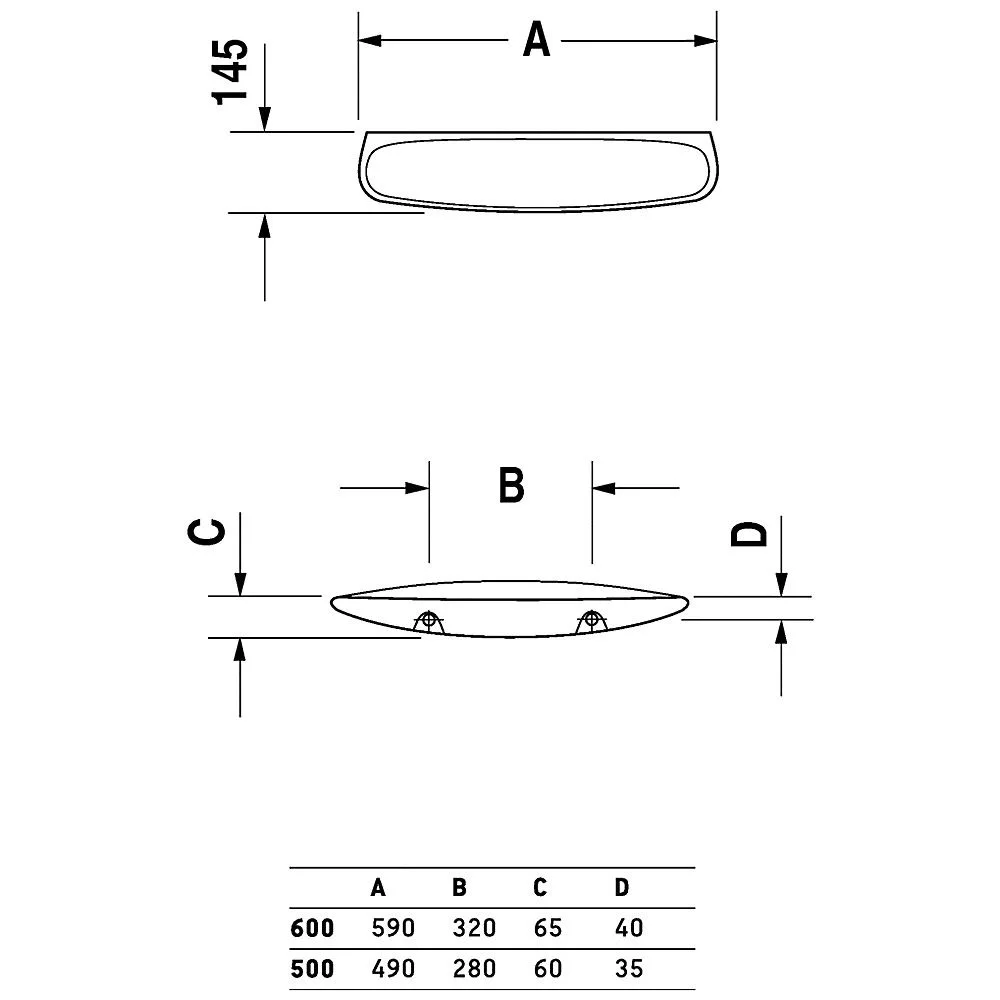 Duravit Duraplus Ablage 59 cm Bild 2
