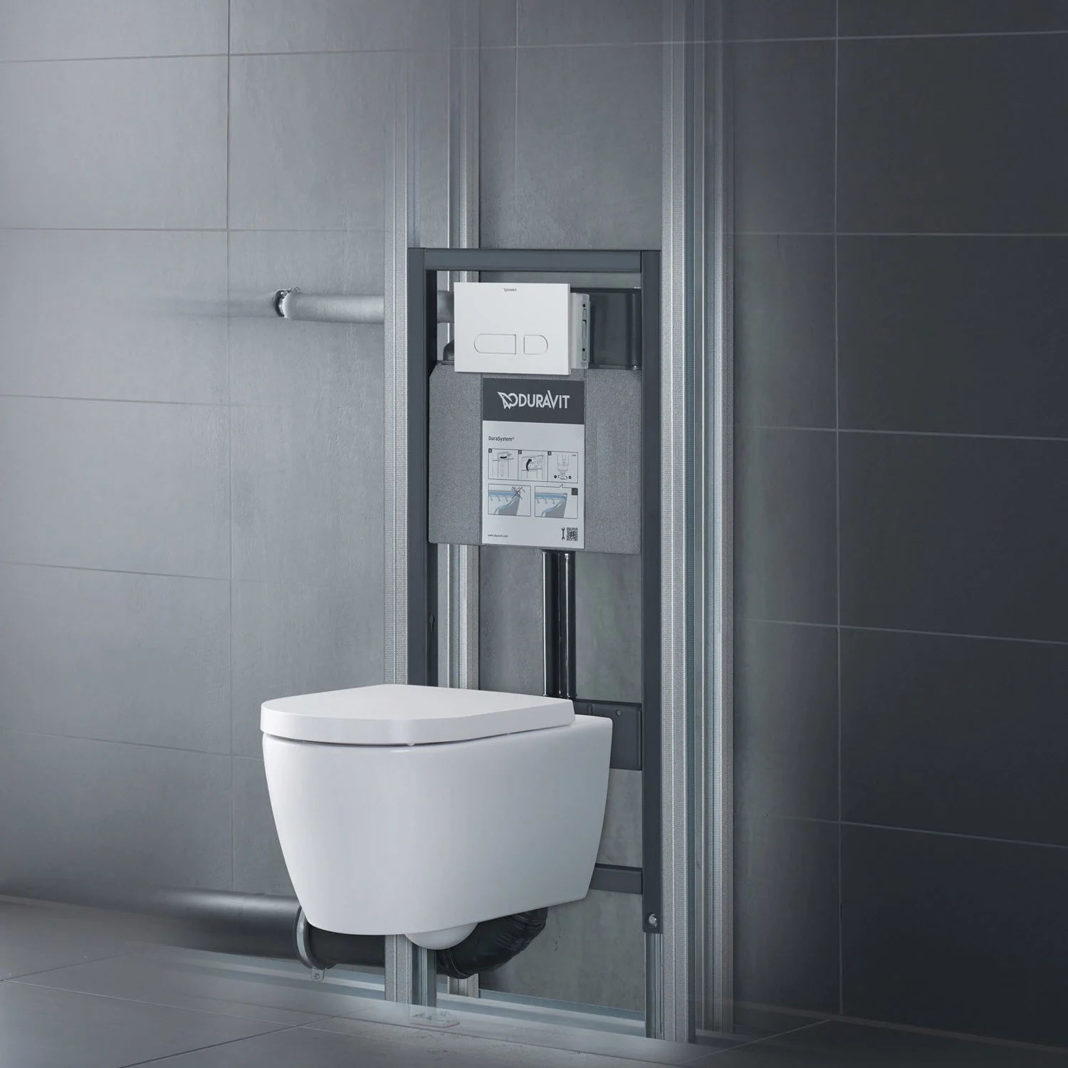 Duravit DuraSystem Betätigungsplatte mechanisch für WC, Kunststoff Bild 3