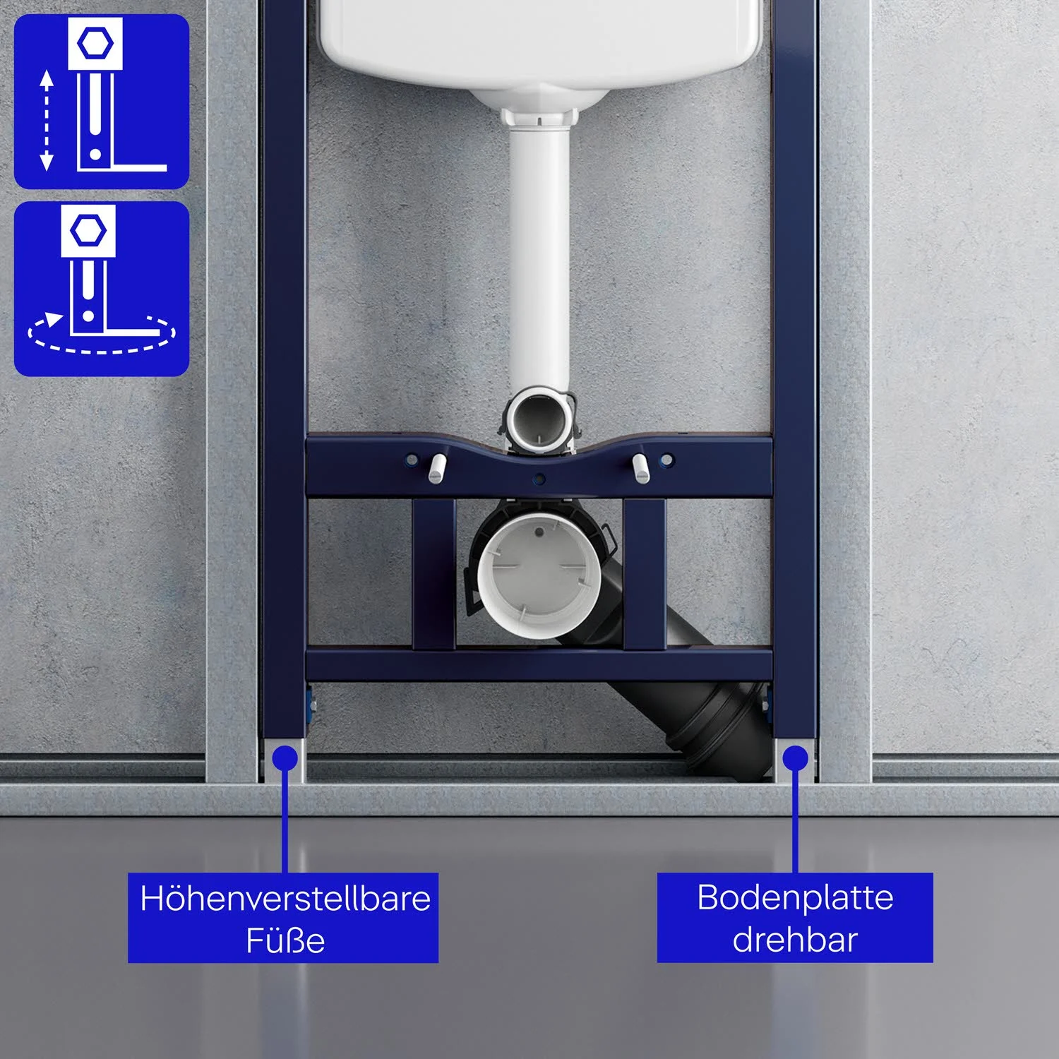 Duravit DuraSystem Installationselement Trockenbau für WC Basic Bild 6