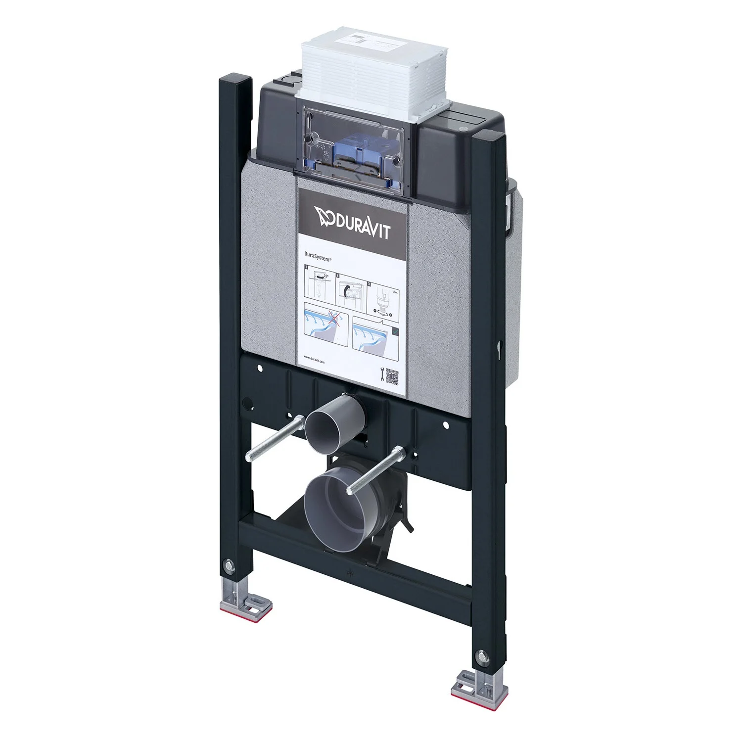 Duravit DuraSystem WC-Element, Basic 84 cm, pulverbeschichtet