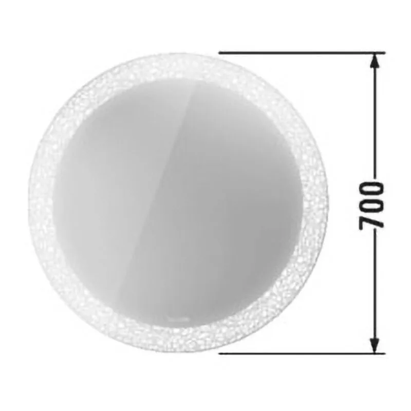 Okrągłe lustro z oznaczeniem średnicy 700 mm, Duravit
