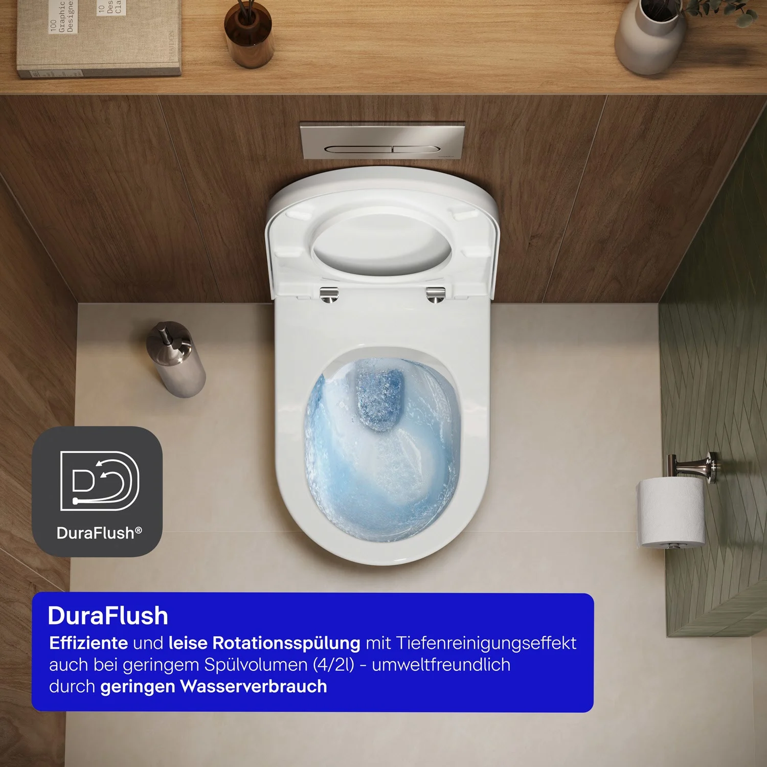 Toaleta ze spłuczką w łazience, Duravit