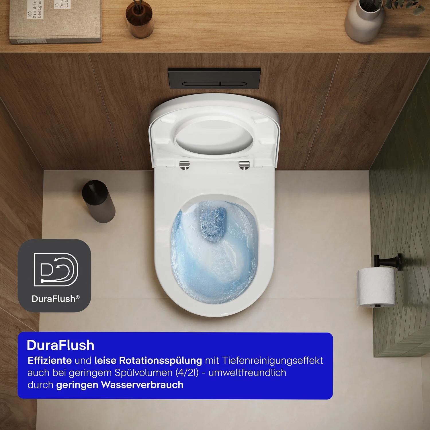 Toaleta ze spłuczką w łazience, Duravit