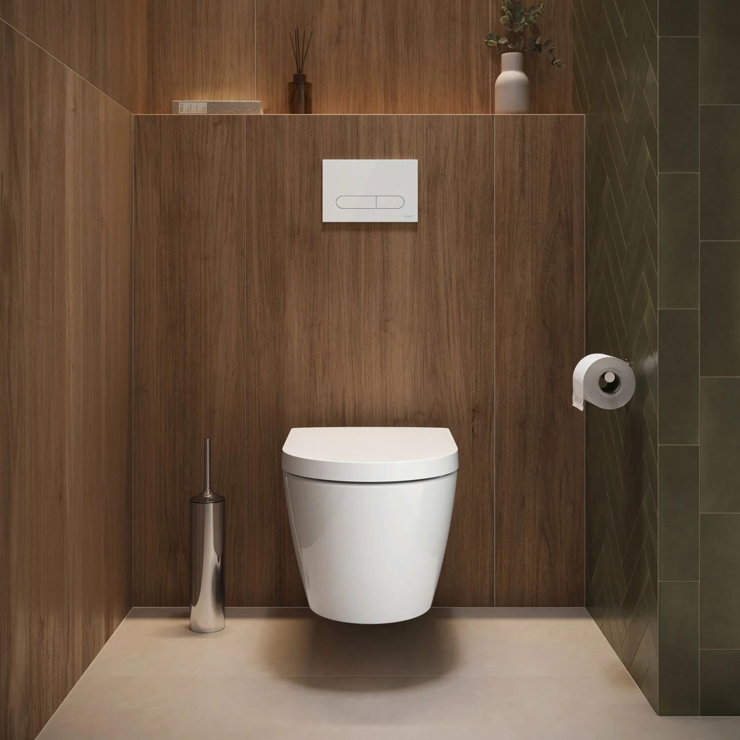 Zestaw WC podwieszany w nowoczesnej łazience, Duravit