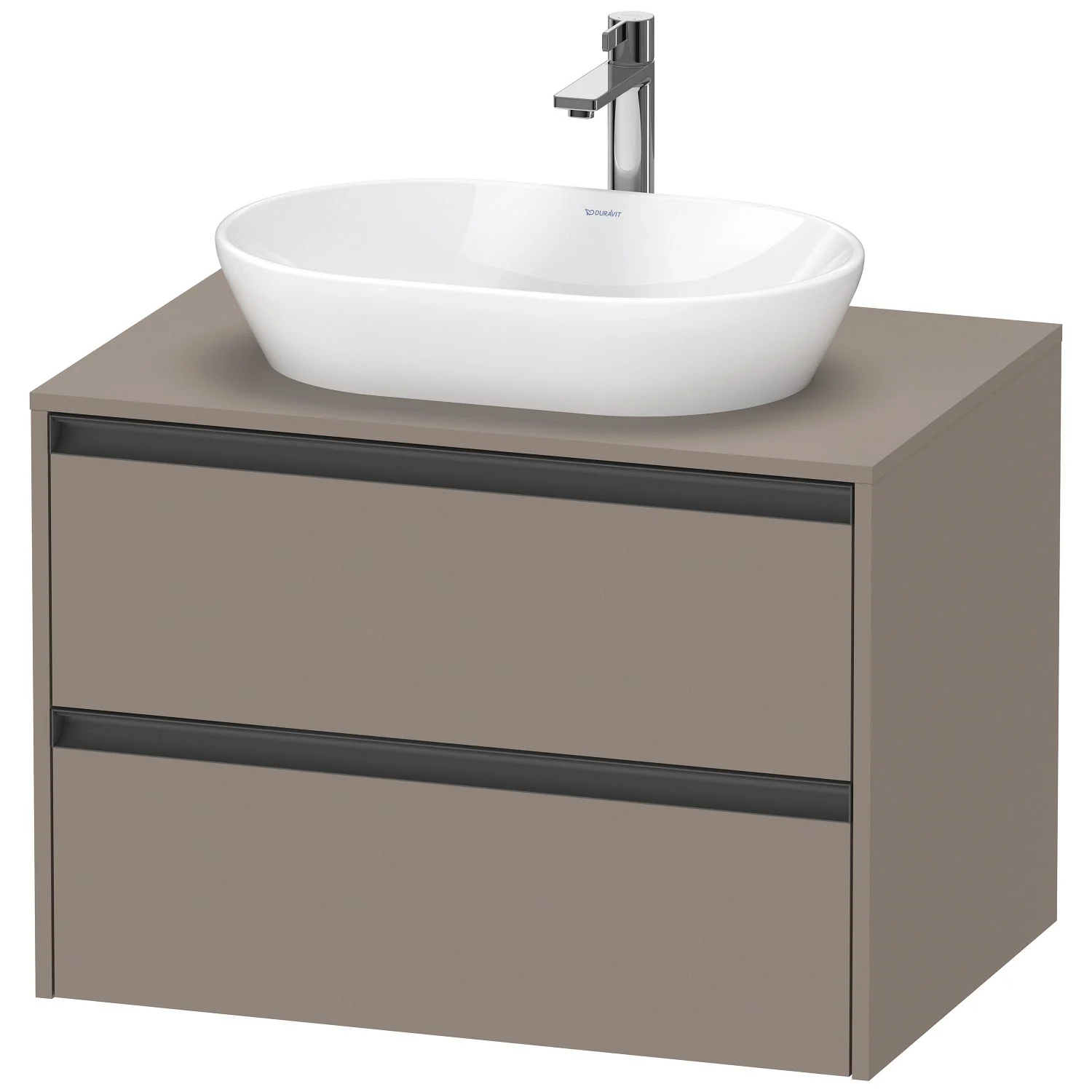 Duravit Ketho.2 Konsolenwaschtischunterbau wandhängend, 2 Auszüge, 80 cm