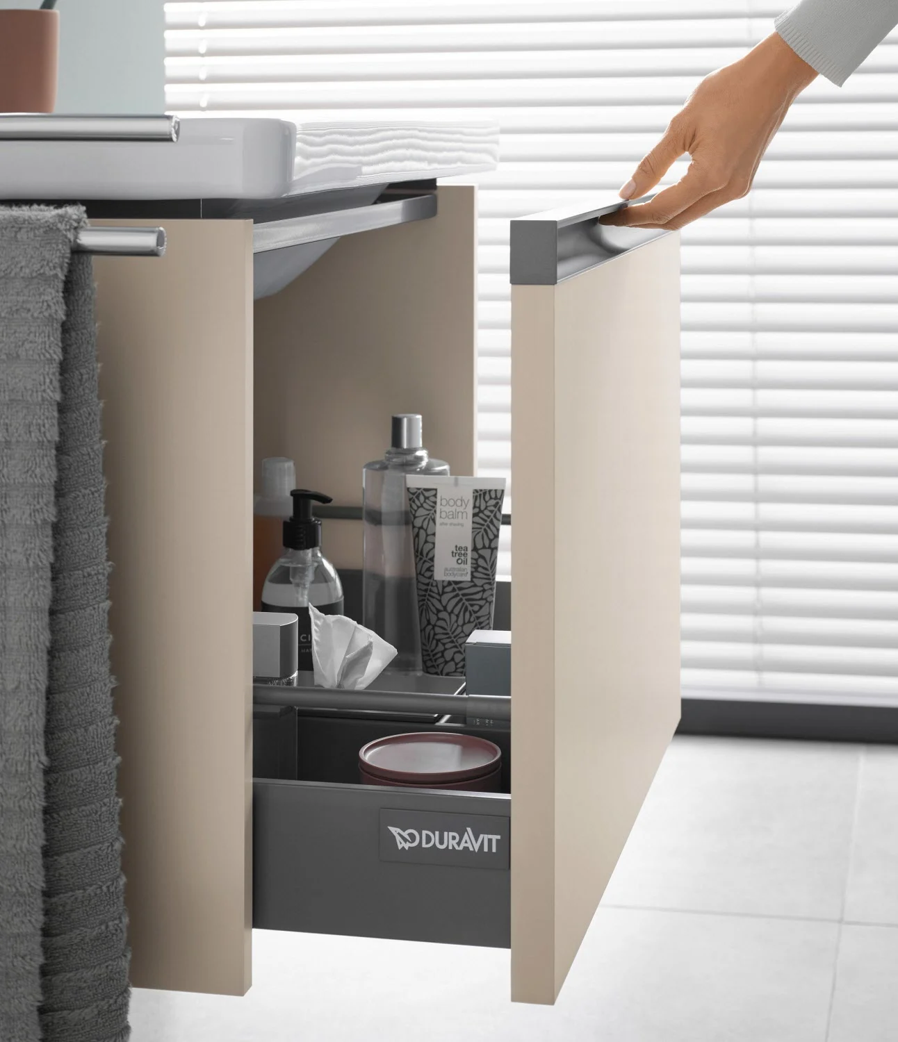 Duravit Ketho.2 Waschtischunterbau wandhängend, 1 Auszug, 78,4 cm Bild 6