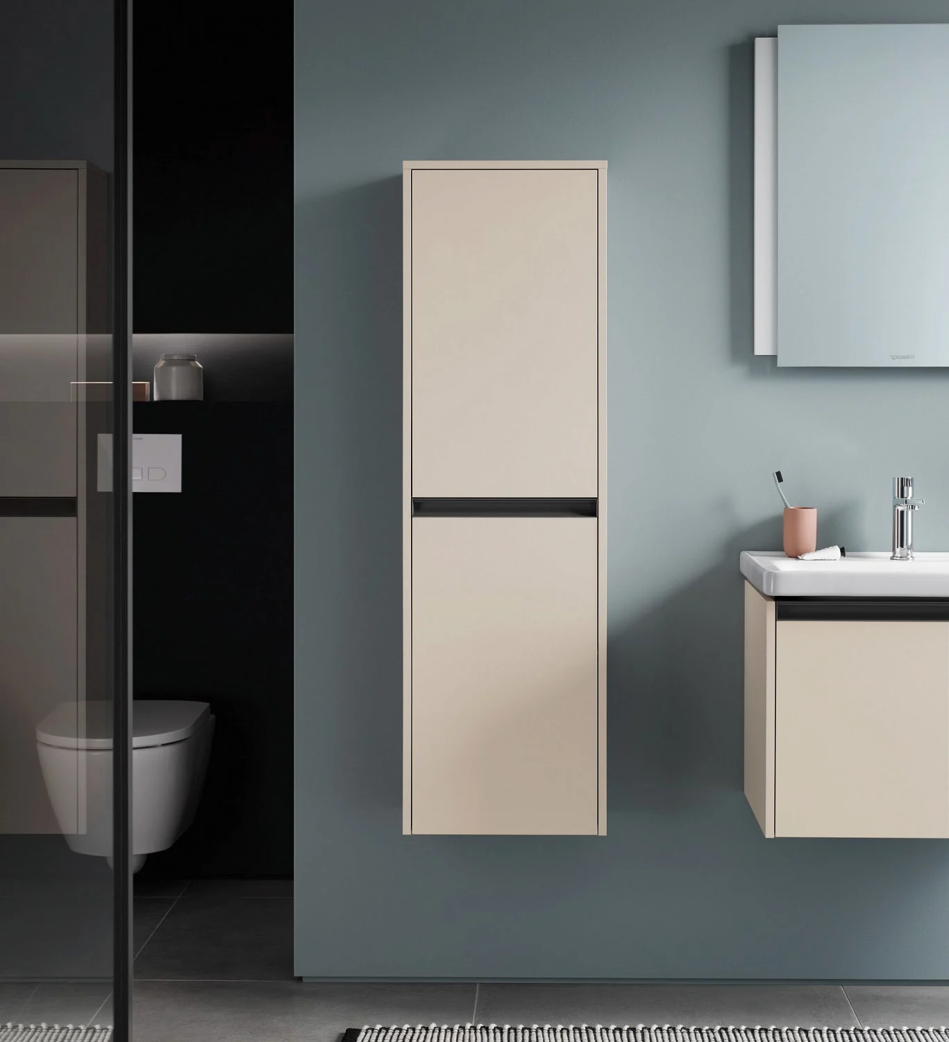 Duravit Ketho.2 Halbhochschrank 40 x 132 cm, Türanschlag links Bild 2