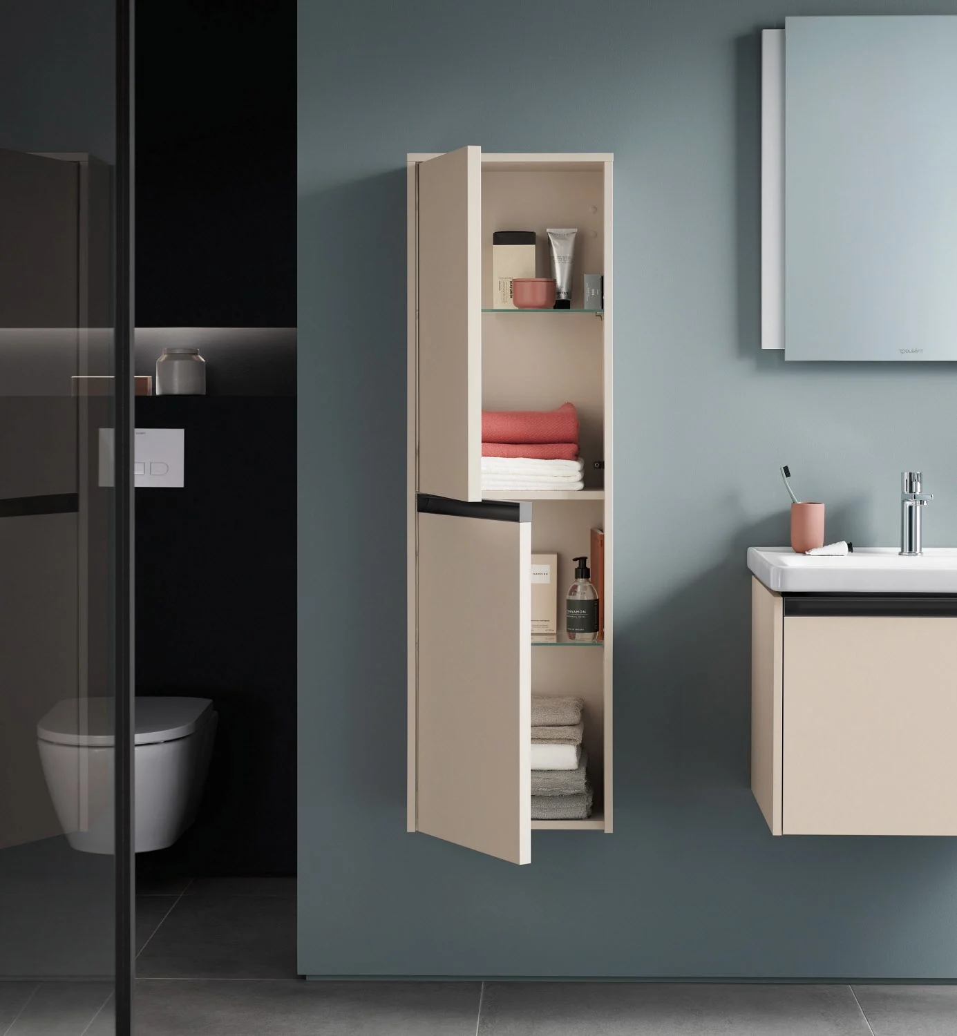 Duravit Ketho.2 Halbhochschrank 40 x 132 cm, Türanschlag links Bild 5