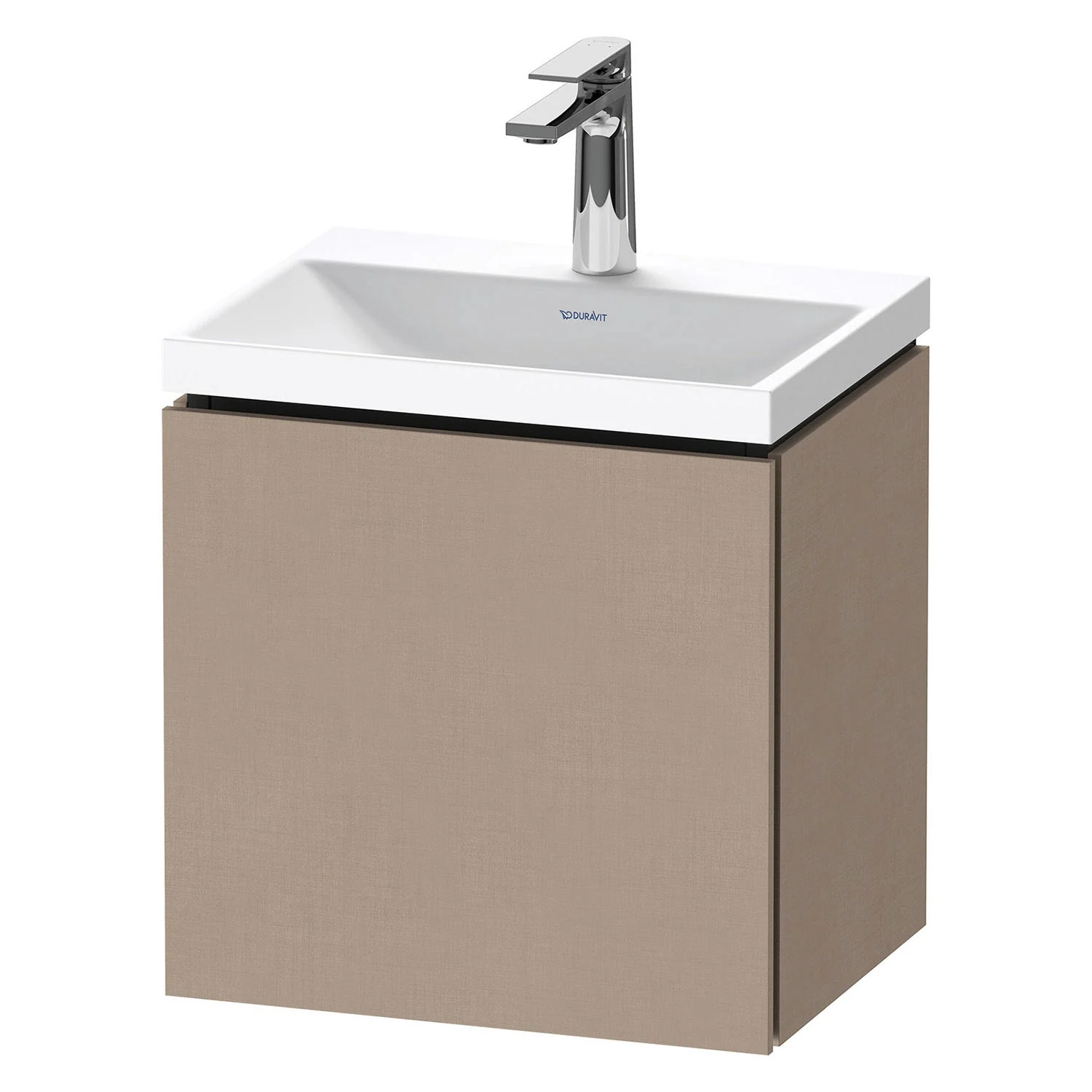 Umywalka z szafką w kolorze taupe, widok z przodu, Duravit