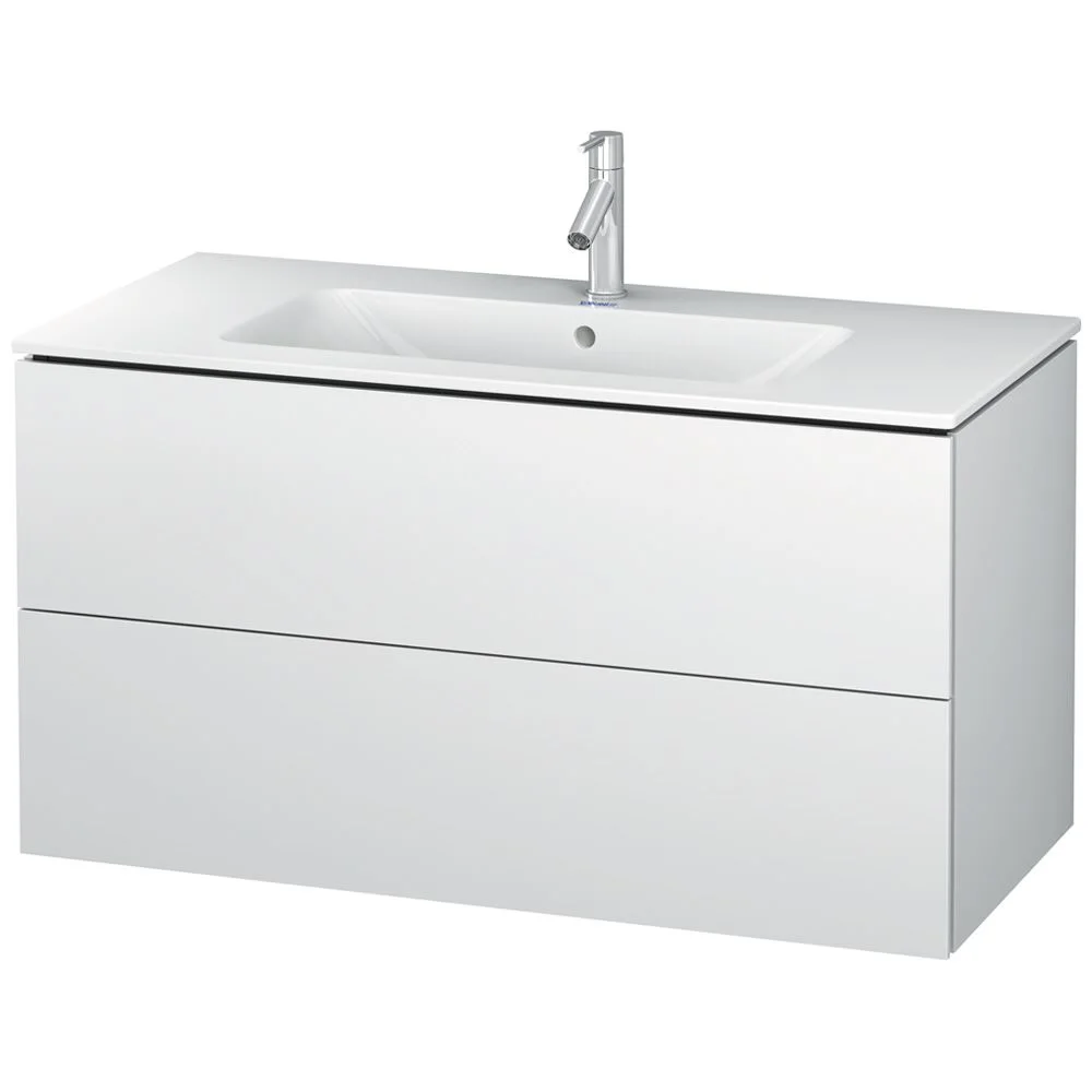 Duravit Me by Starck Waschtisch mit L-Cube Unterschrank 103 x 49 cm mit 2 Schubkästen Bild 2
