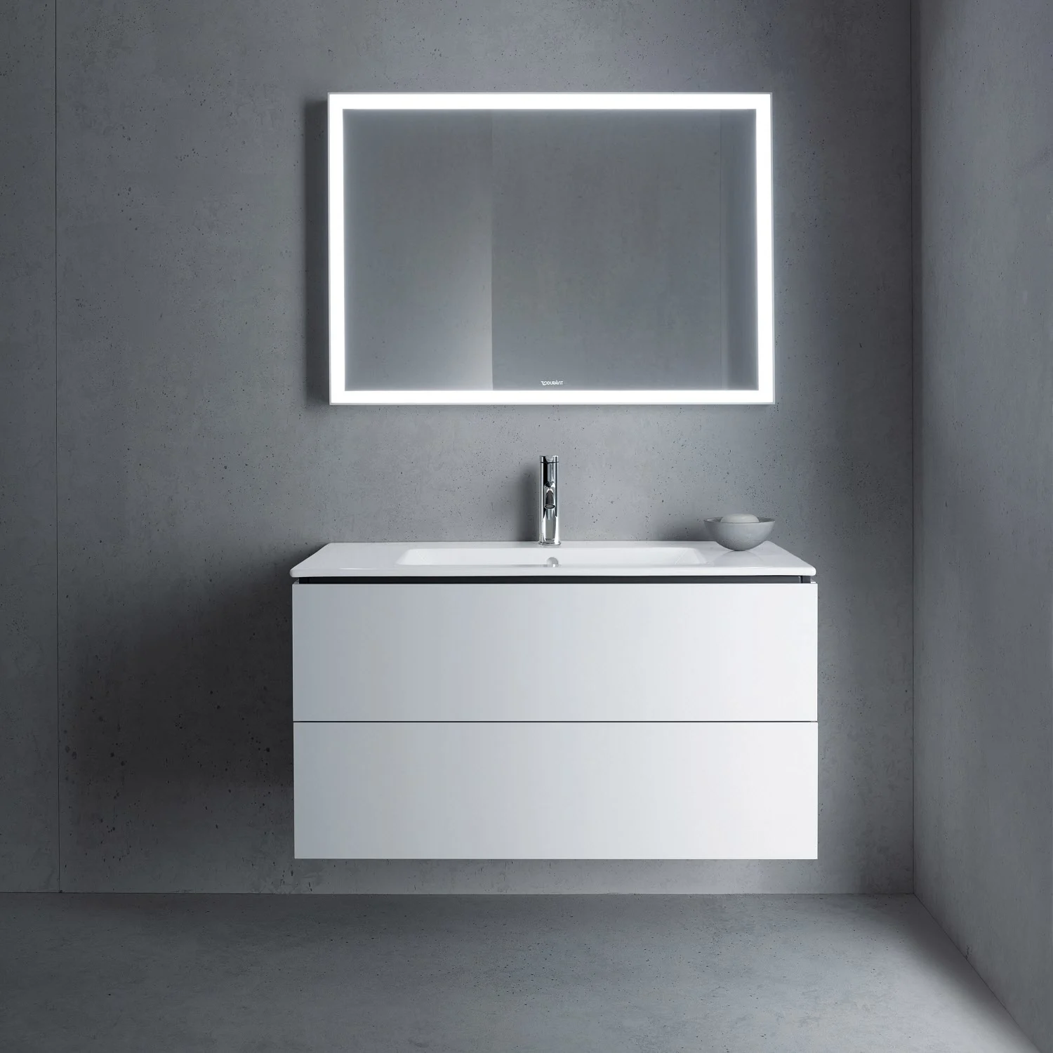 Duravit Me by Starck Waschtisch mit L-Cube Unterschrank 103 x 49 cm mit 2 Schubkästen Bild 4