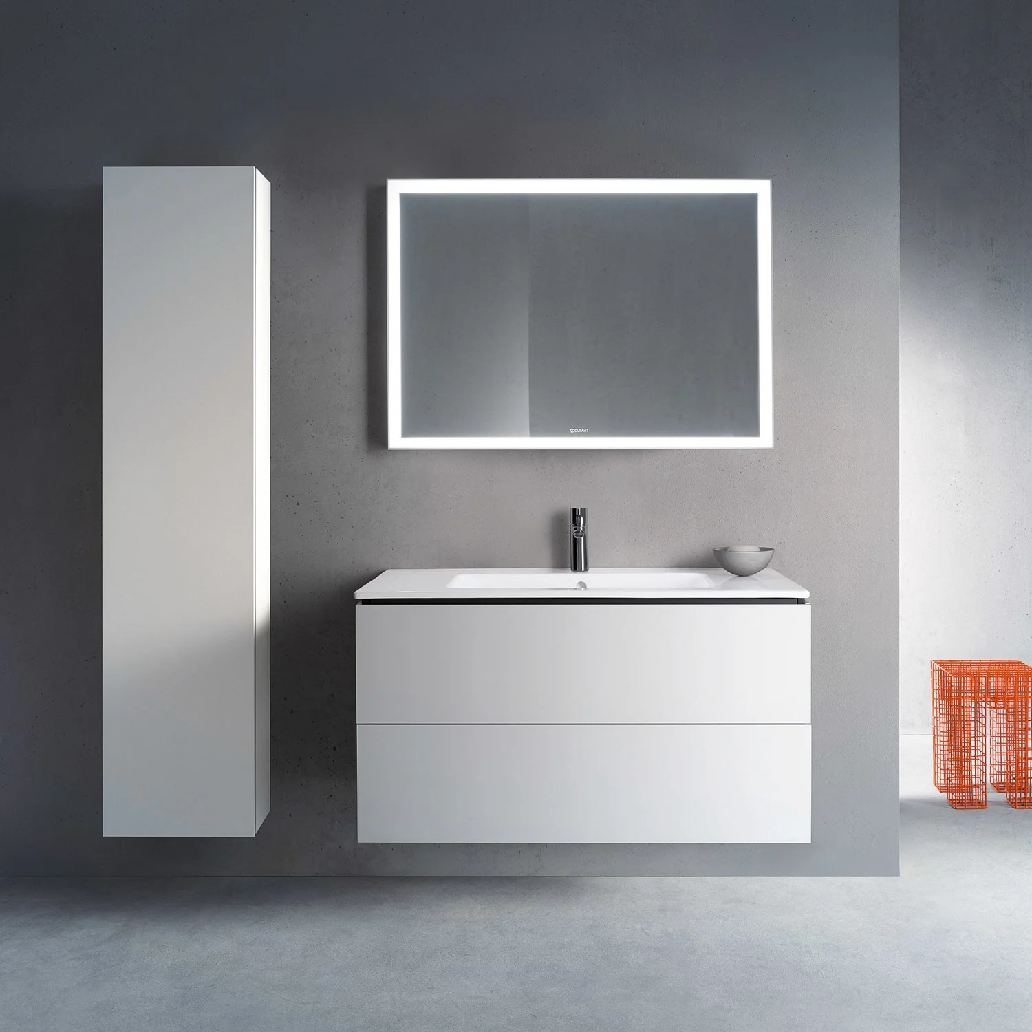 Duravit Me by Starck Waschtisch mit L-Cube Unterschrank 103 x 49 cm mit 2 Schubkästen Bild 7