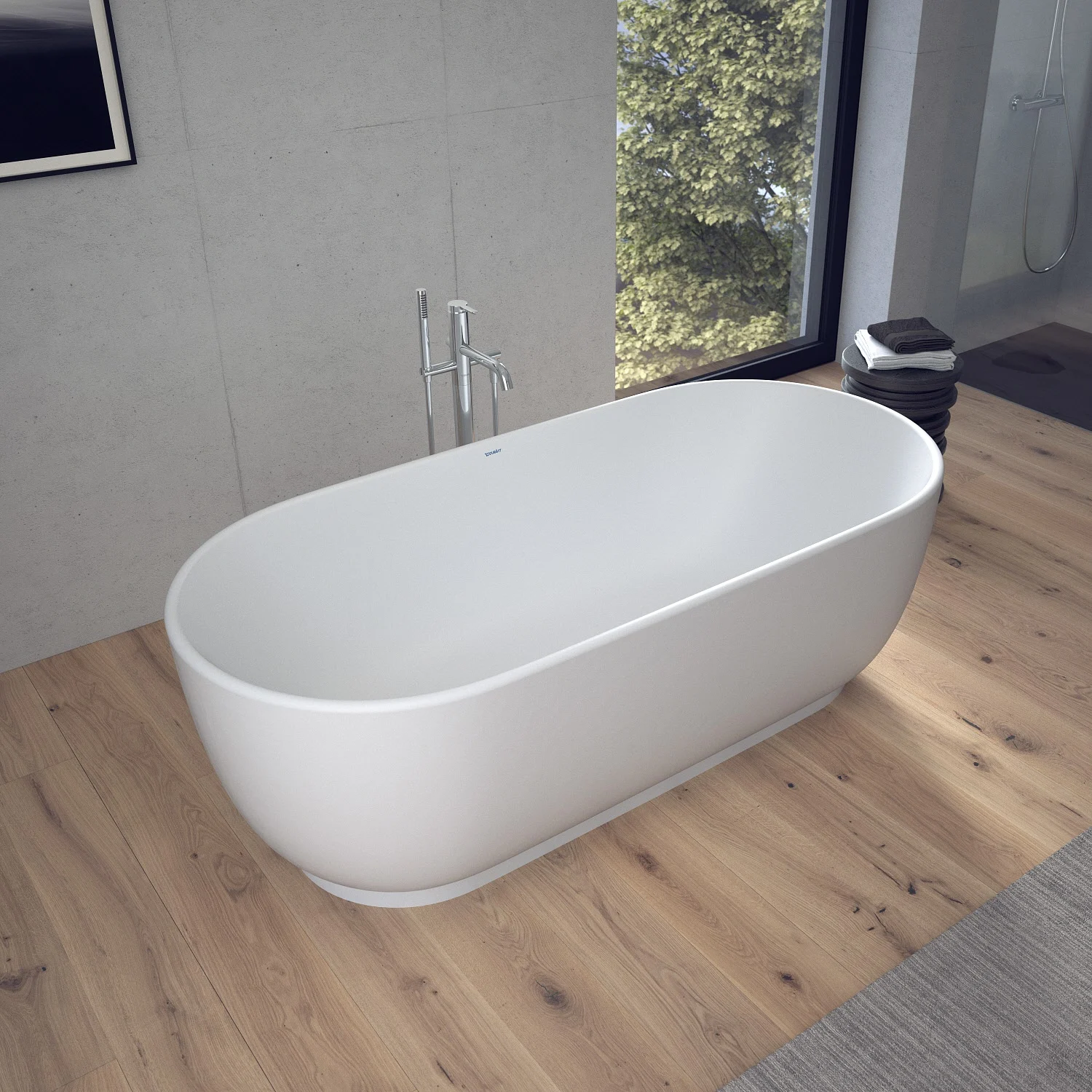 Duravit Luv Badewanne freistehend 160 x 75 cm, mit Überlauf Bild 10