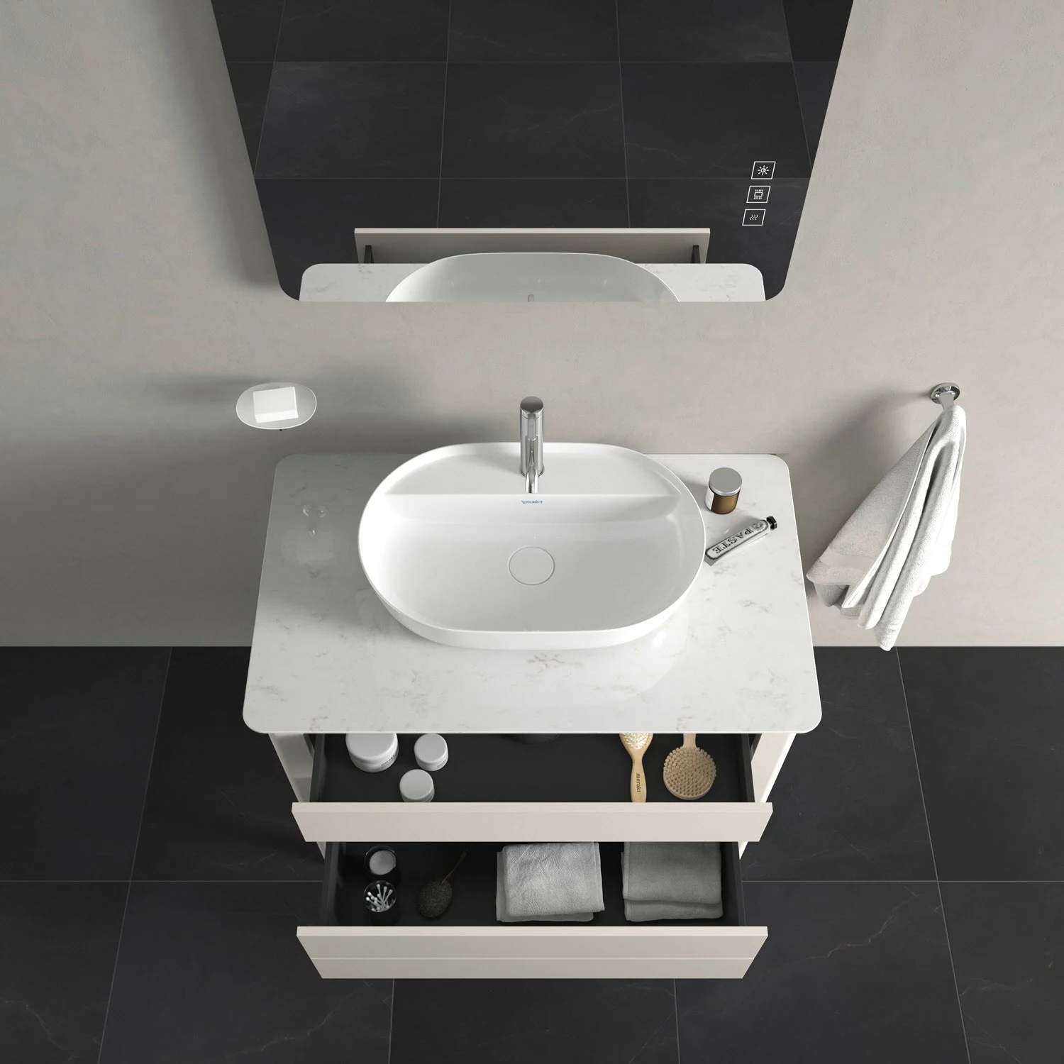 Duravit Luv Waschtischunterbau für Konsole stehend 93,8 x 74,3 cm Bild 6