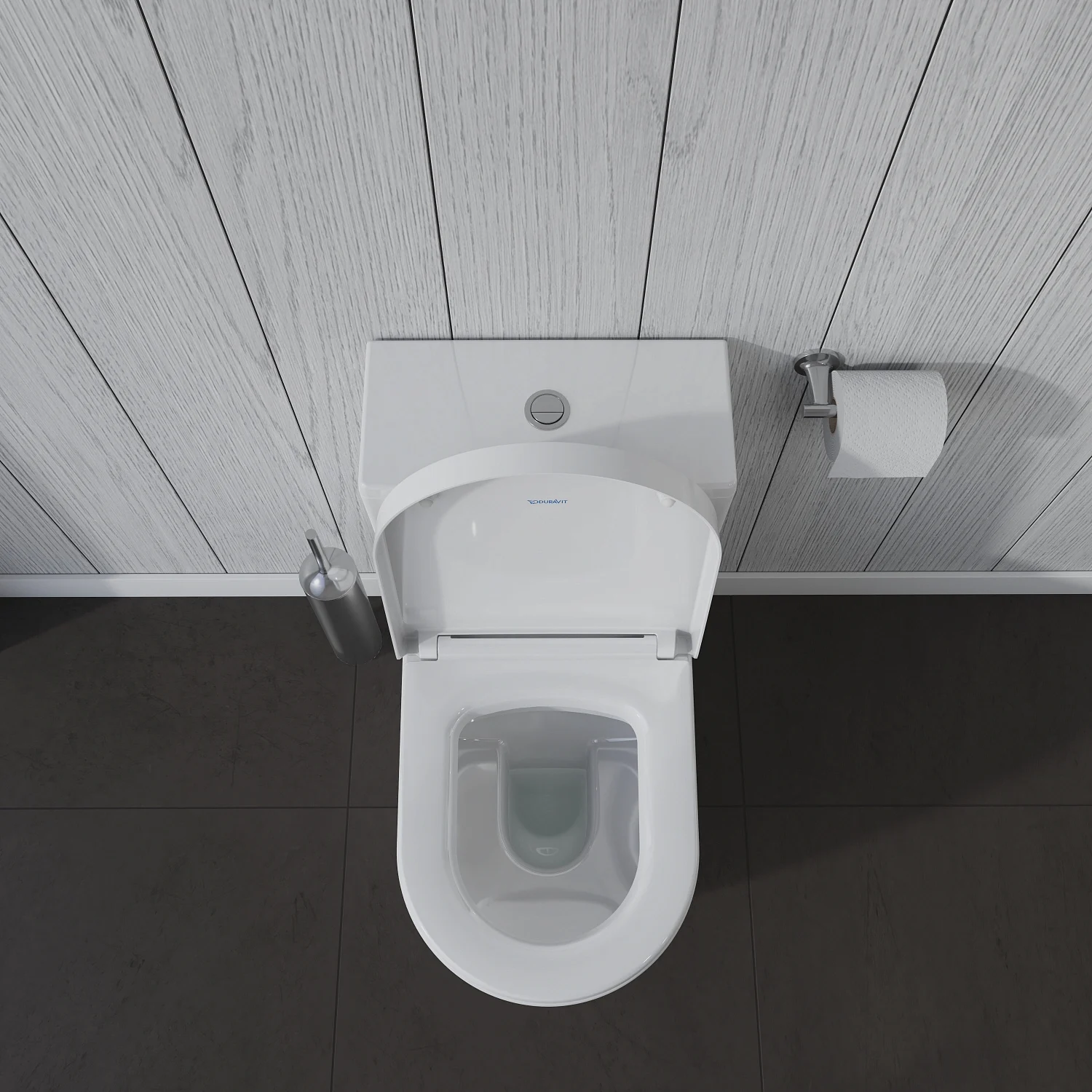 Toaleta z góry z zamkniętą pokrywą, Duravit
