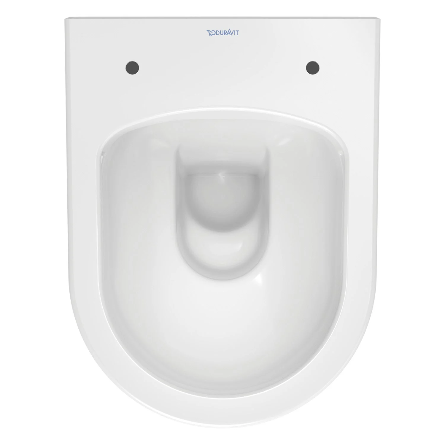 Biała miska toaletowa widok z góry, Duravit