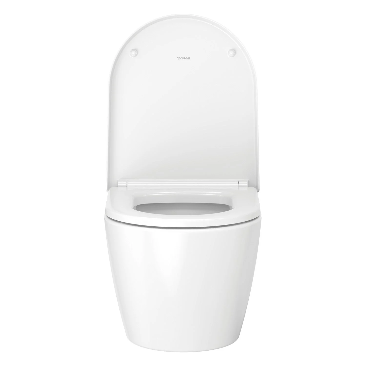 Biała miska WC widok z przodu, Duravit
