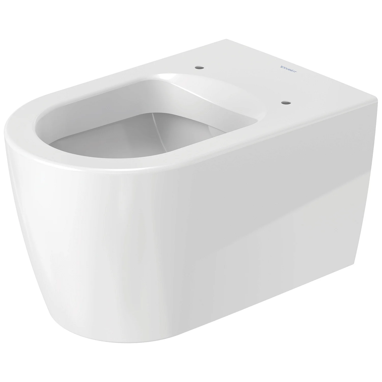 Biała miska WC widok z boku, Duravit