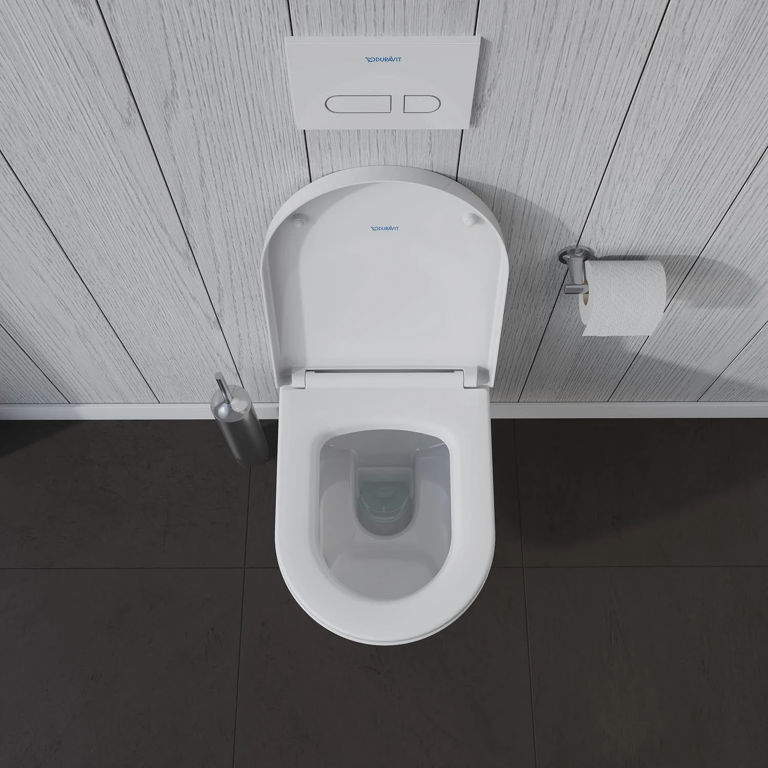 Toaleta w łazience widok z góry, Duravit