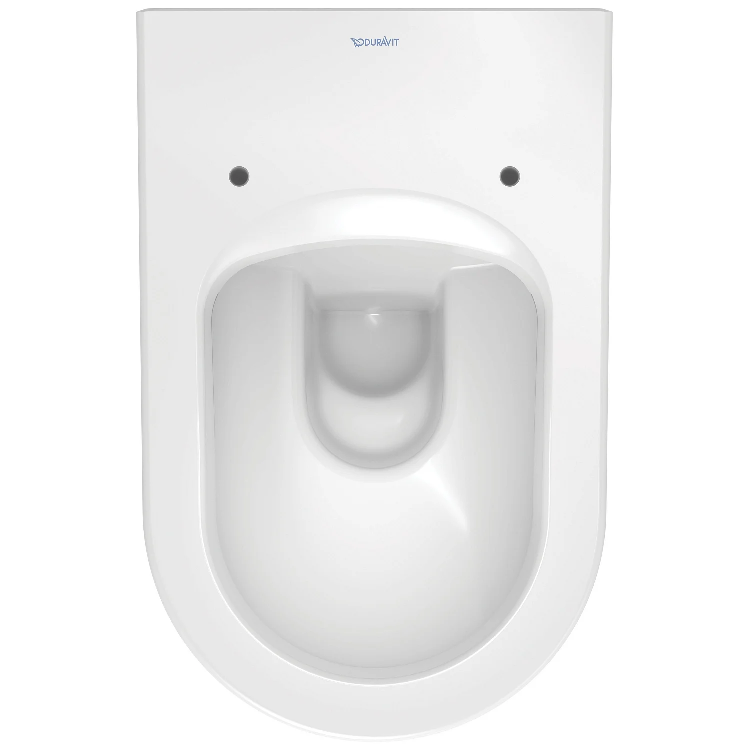 Biała miska WC widok z góry, Duravit