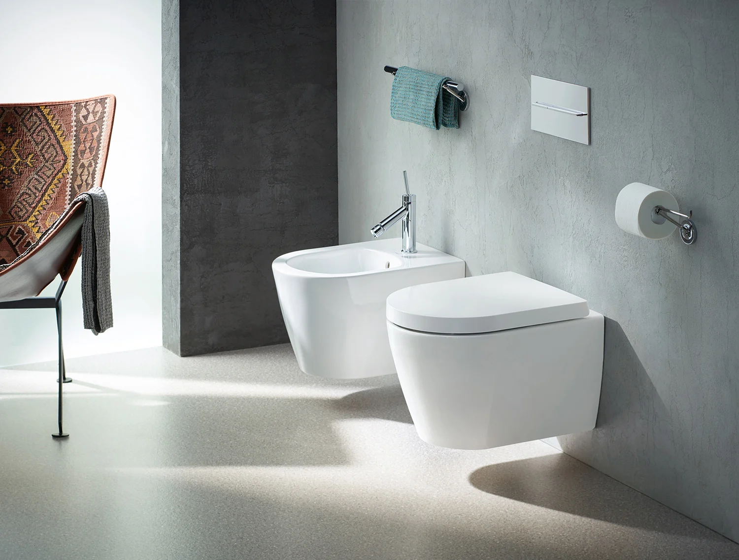 Duravit ME by Starck Wand-WC Compact Rimless mit HygieneGlaze Bild 8