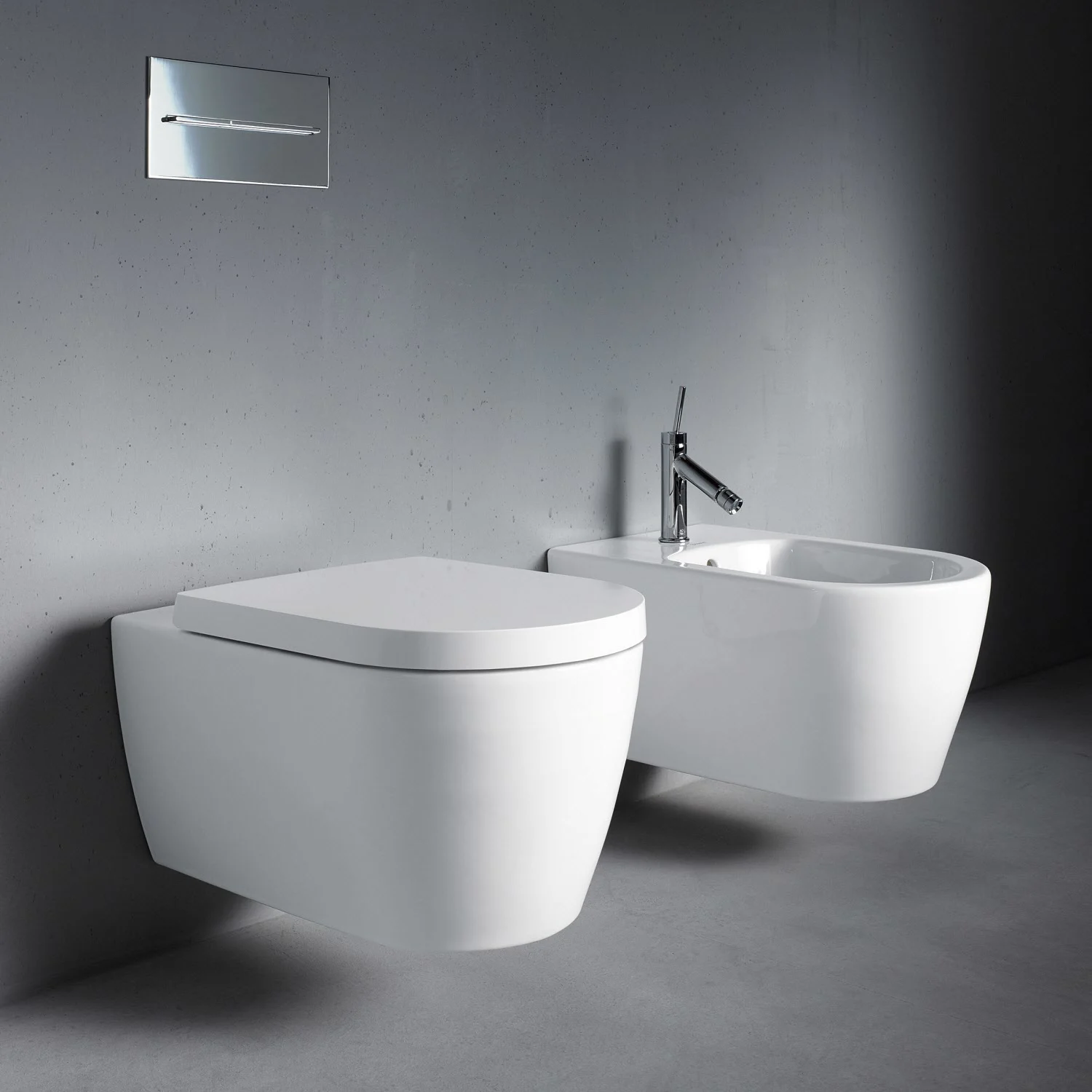 Duravit ME by Starck Wand-WC Rimless mit HygieneGlaze Bild 6