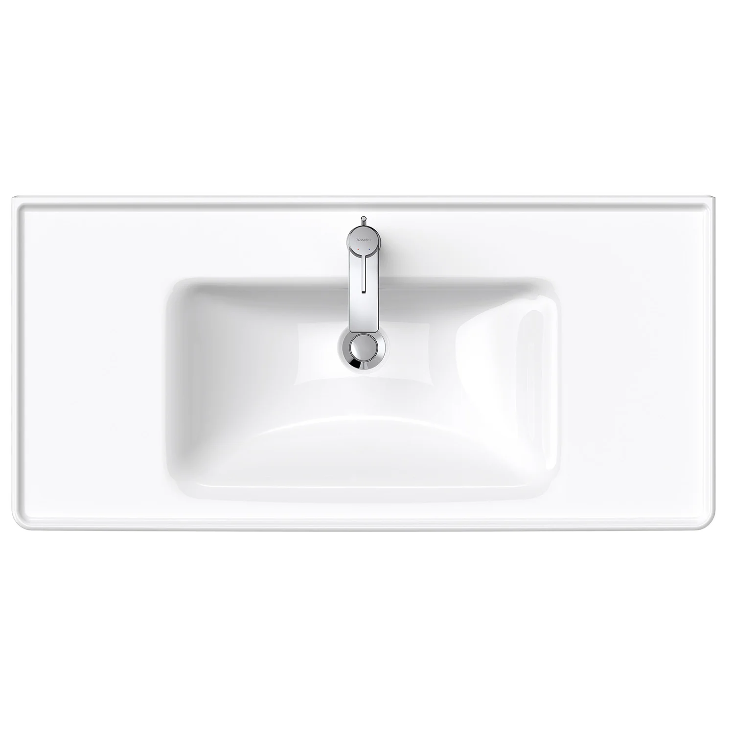 Duravit D-Neo Möbelwaschtisch 100,5 cm, mit 1 Hahnloch und Überlauf Bild 7